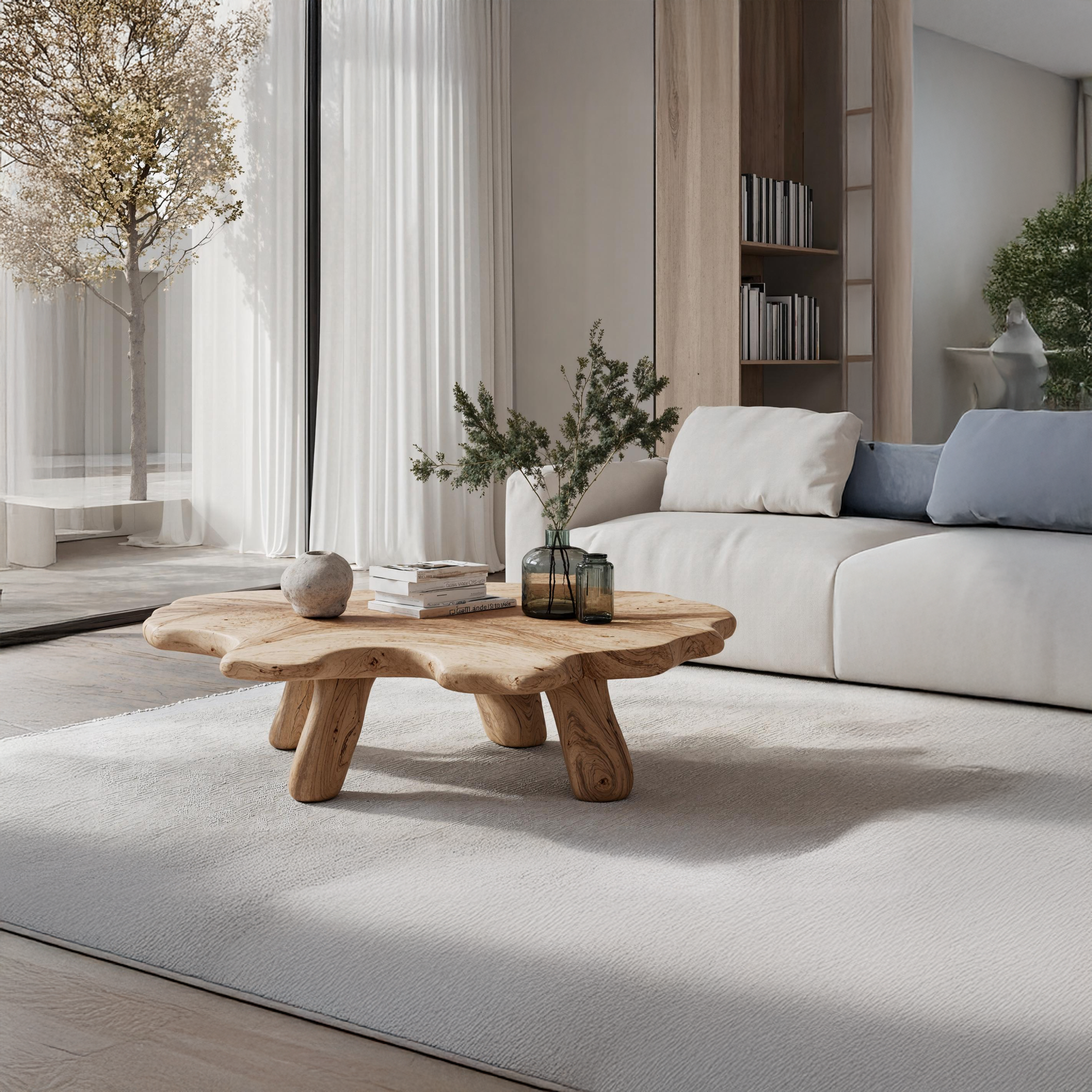 Rustic Low Table For Cozy Living Room SILDTTRCF002