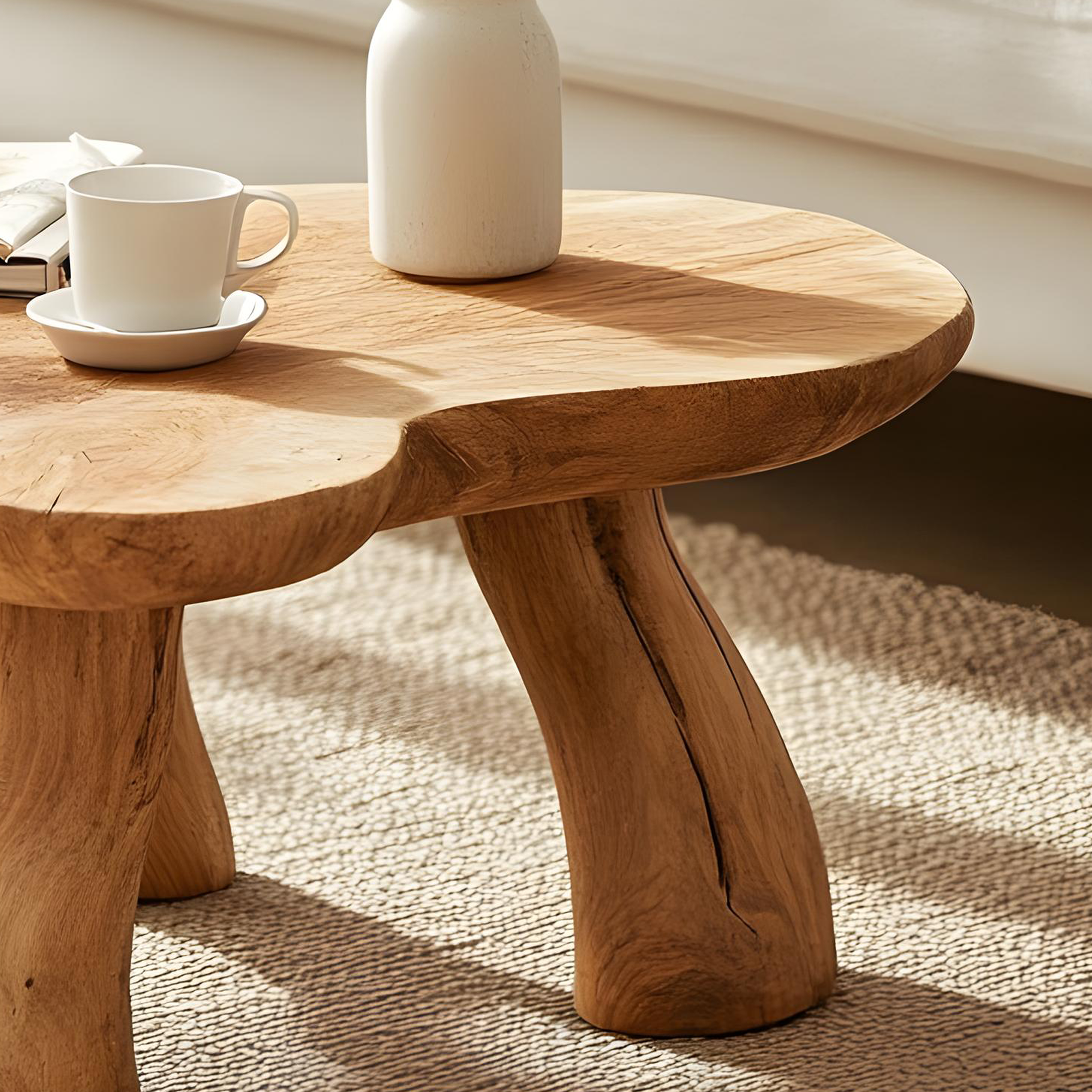Natural Wood Coffee Table to Elevate Your Living Room Aesthetic SILDTCF122