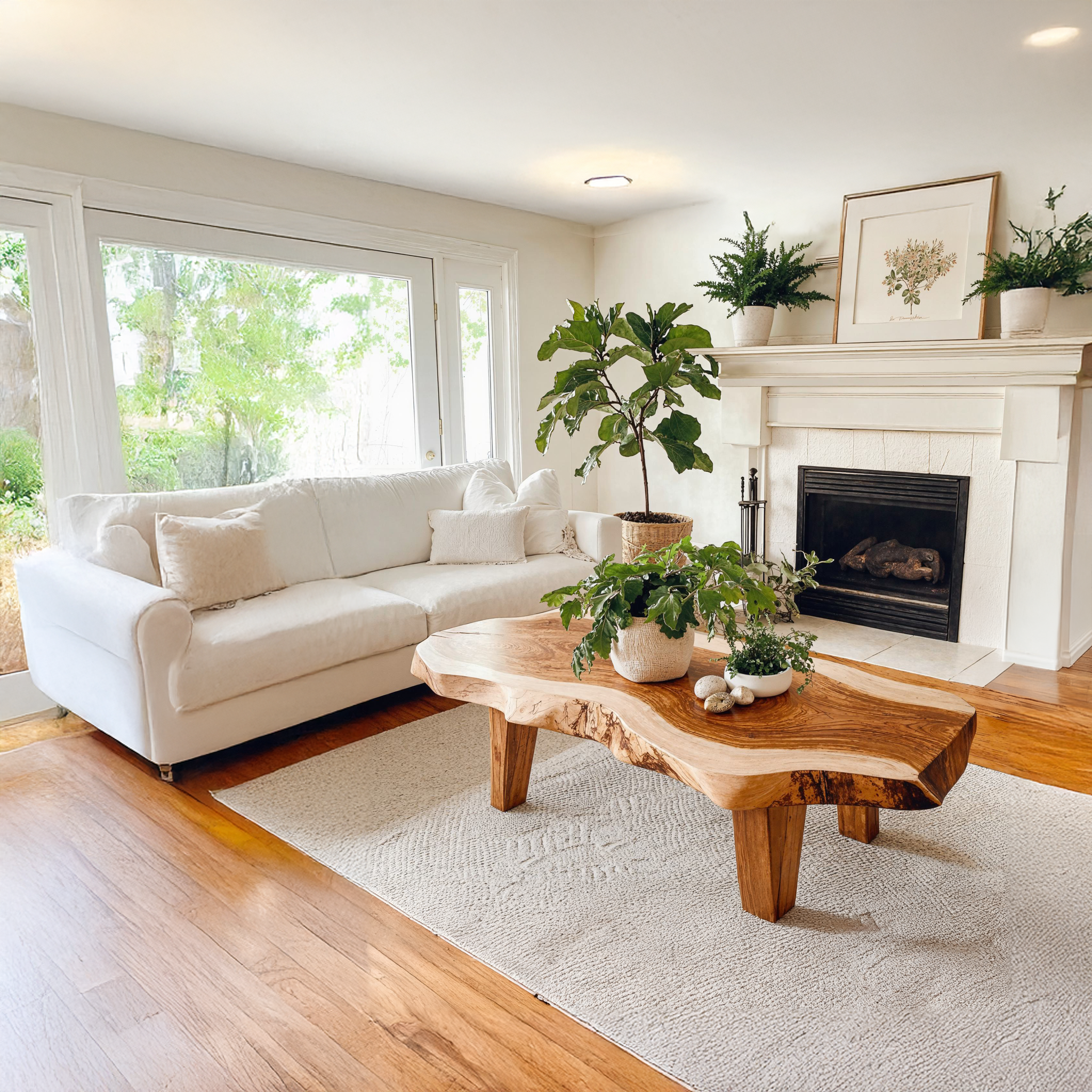 Wooden Coffee Table For Living Room Home SILDTCF066