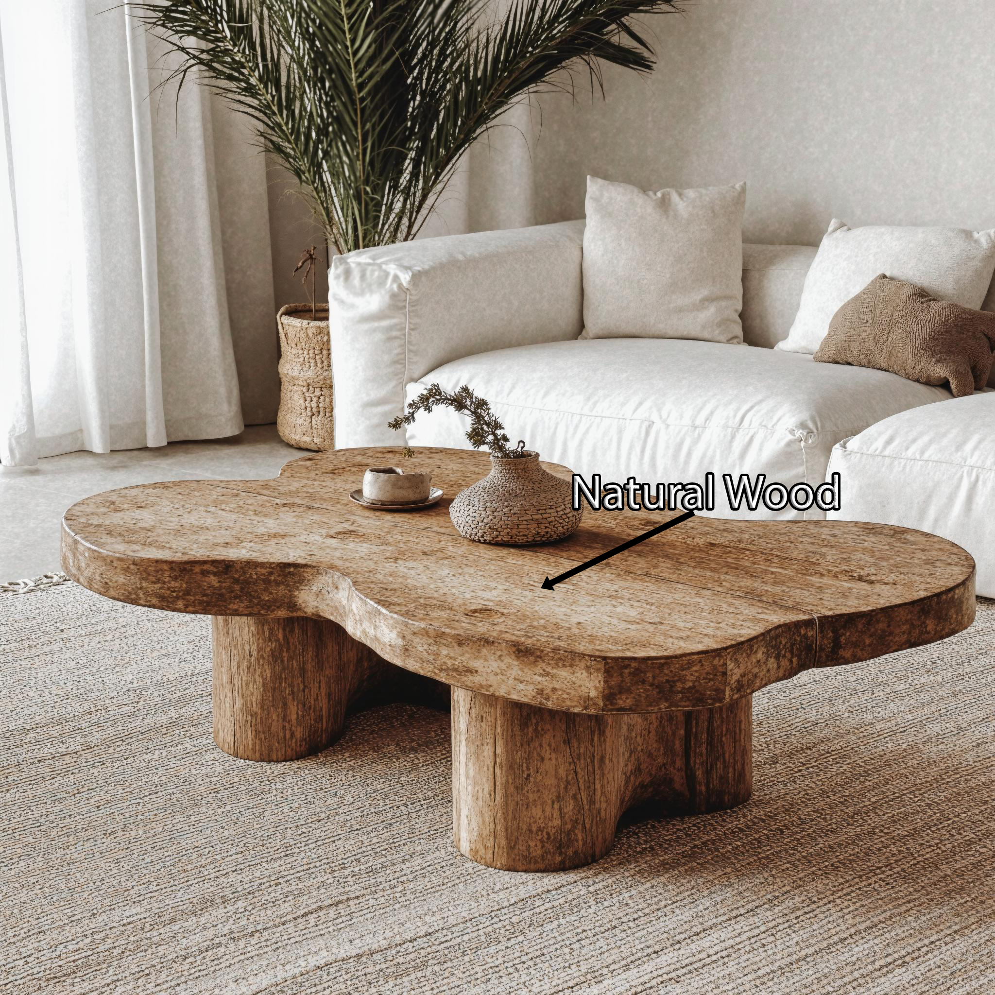 Farmhouse Style Wood Coffee Table For Country Homes SILDTCF093