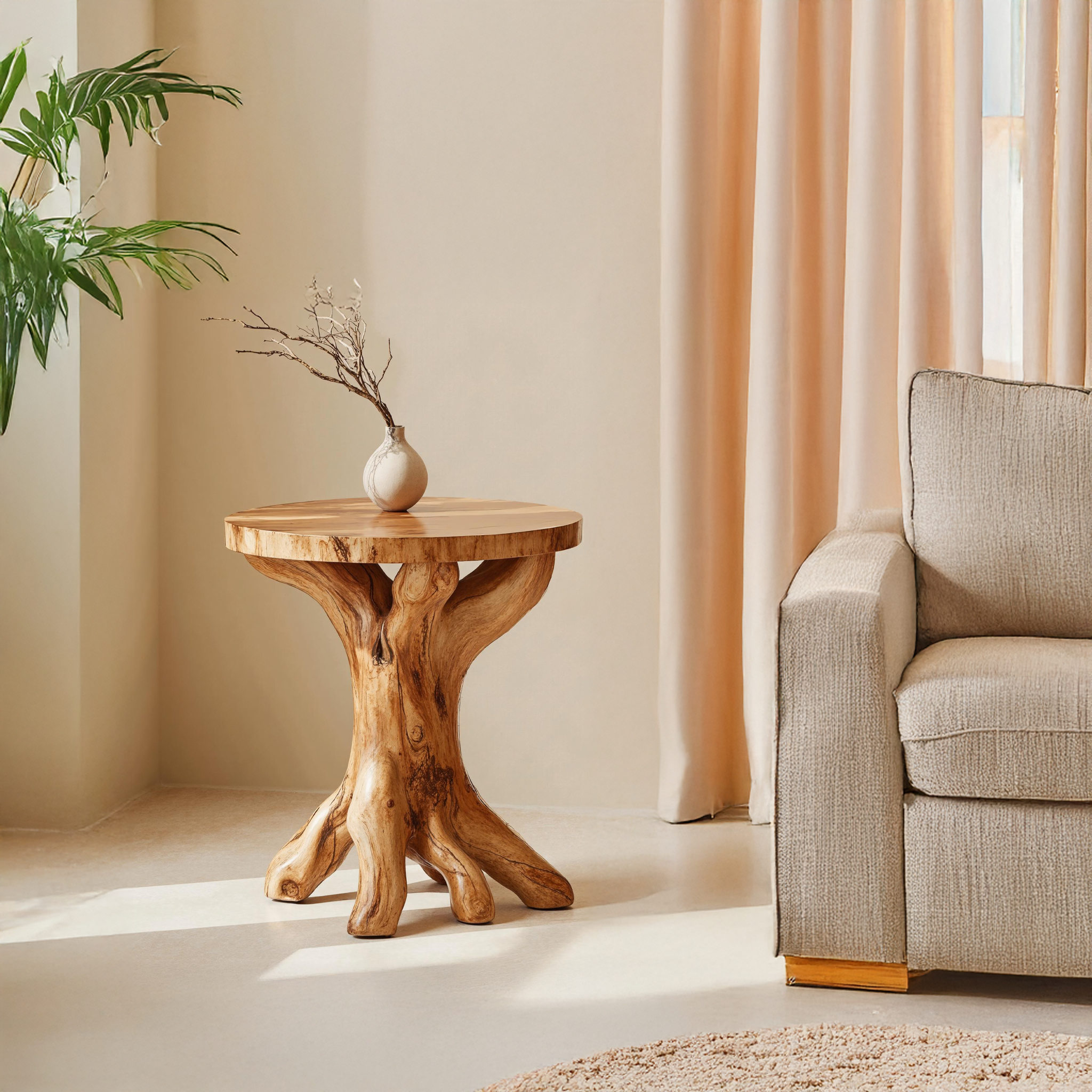 Elegant Handcrafted End Table Perfect For Modern Living Room Spaces SILDTEN108