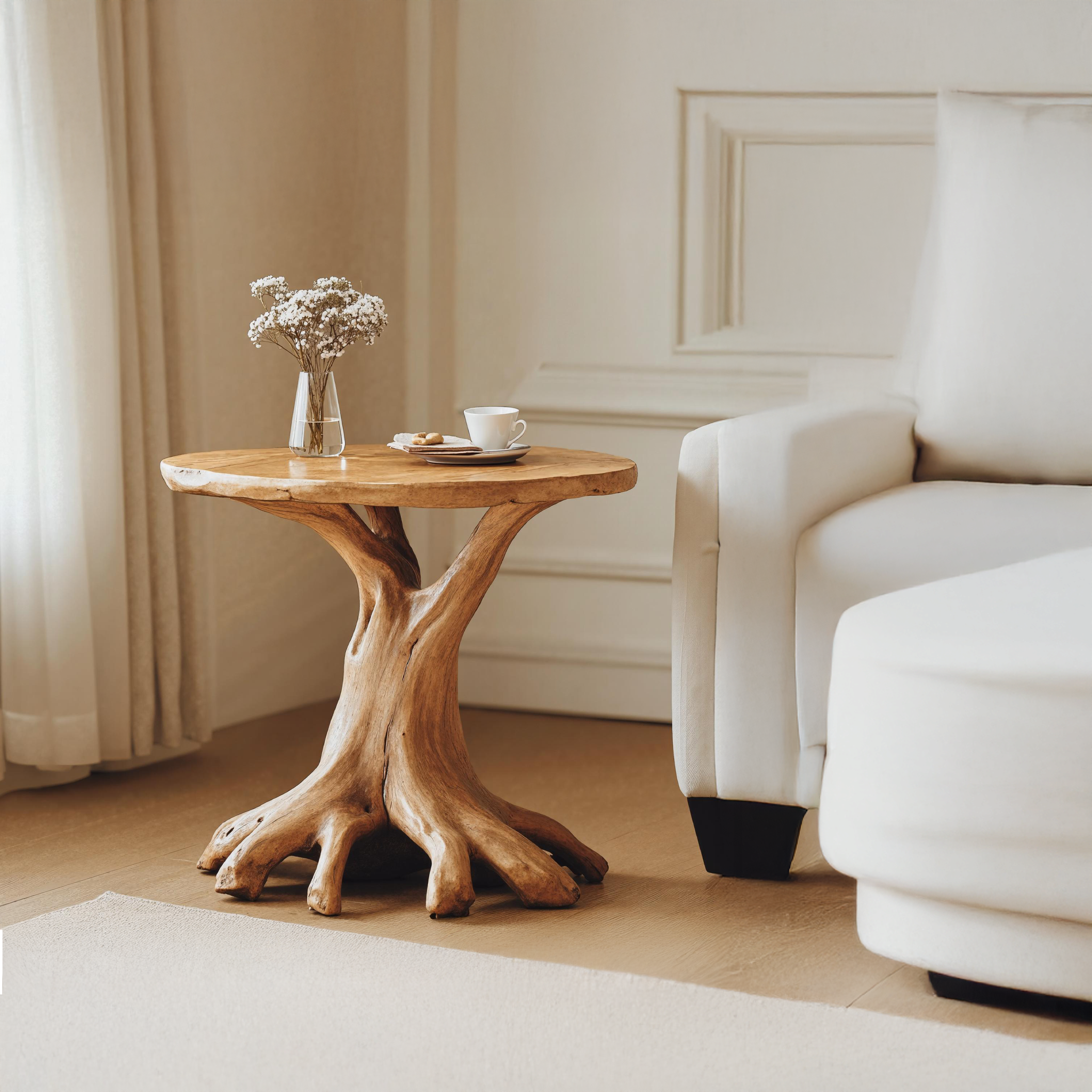 Custom Wood End Table For A Cozy And Inviting Living Room SILDTEN111