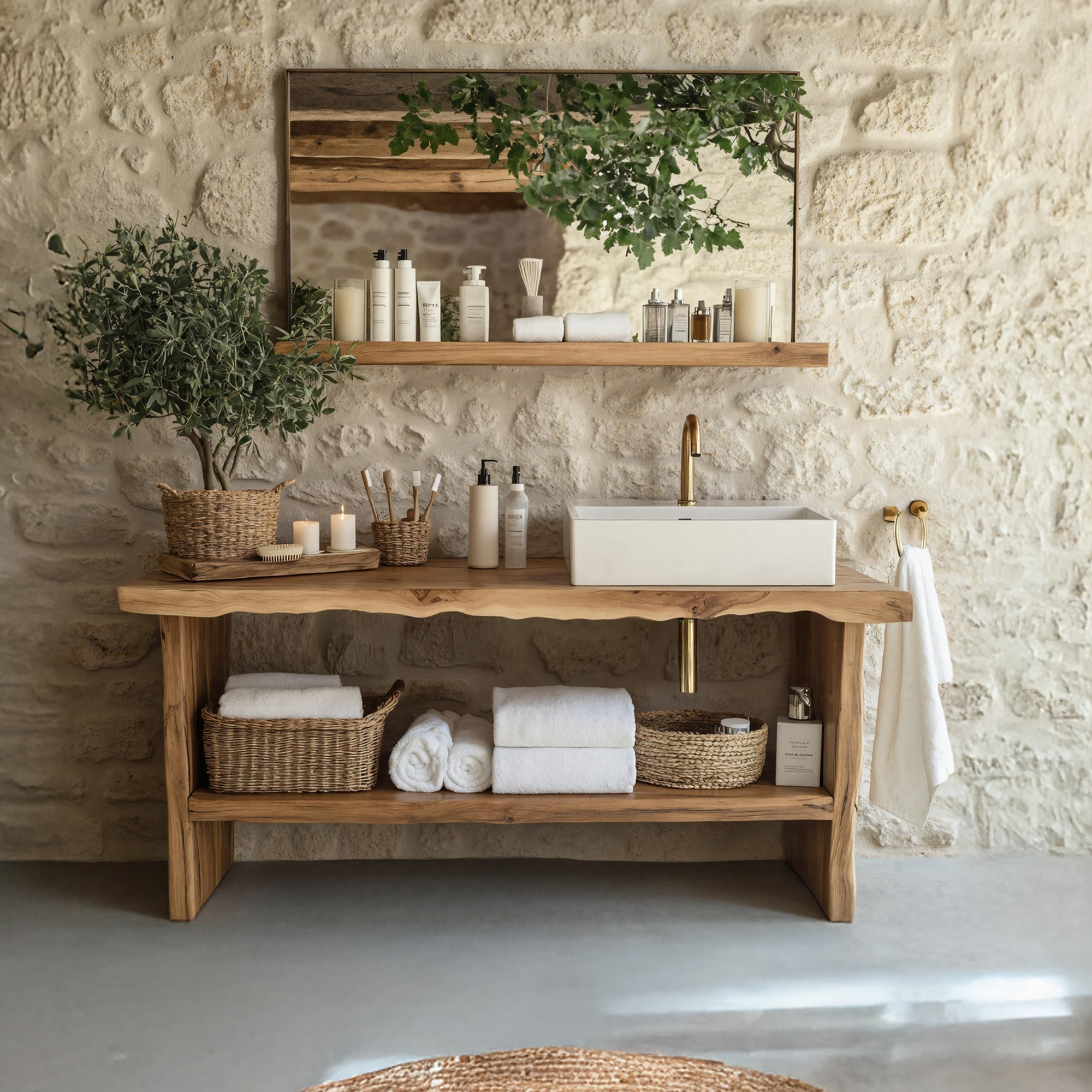 Rustic Live Edge Vanity For Natural Bathroom Vibes SILDTTRBRV035