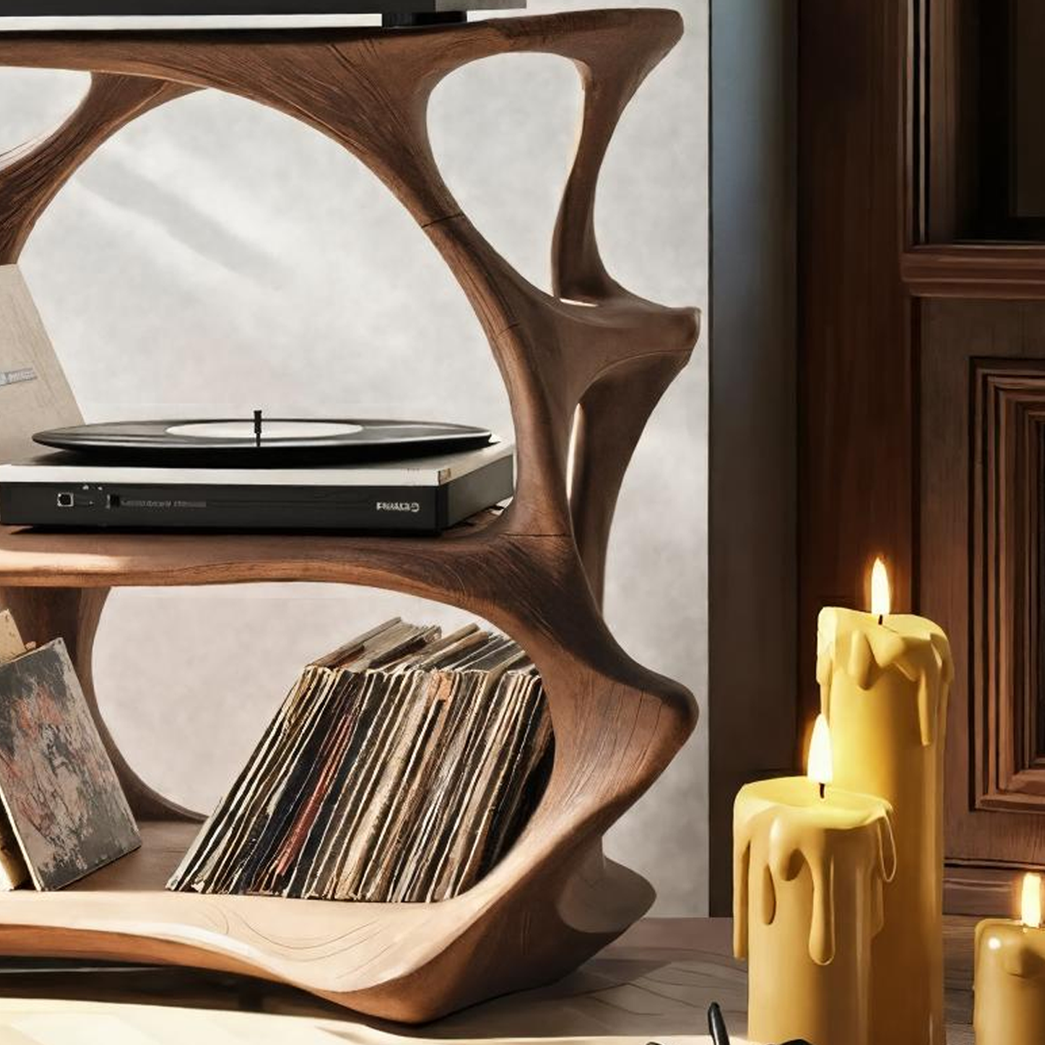Handcrafted Live Edge Record Stand For Entryway Halloween Design Ideas SILDTTNHRS003