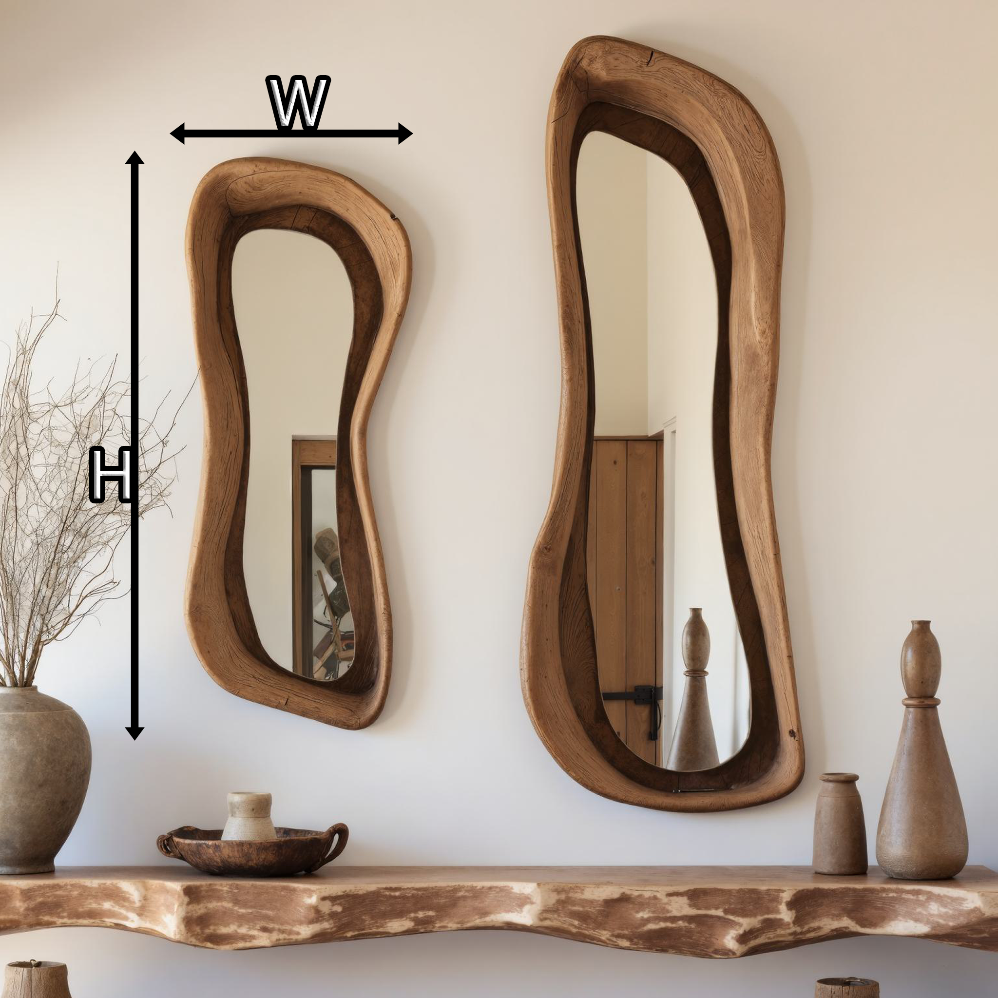 Rustic Reclaimed Wood Mirror Wall Mirror SILDTMI026