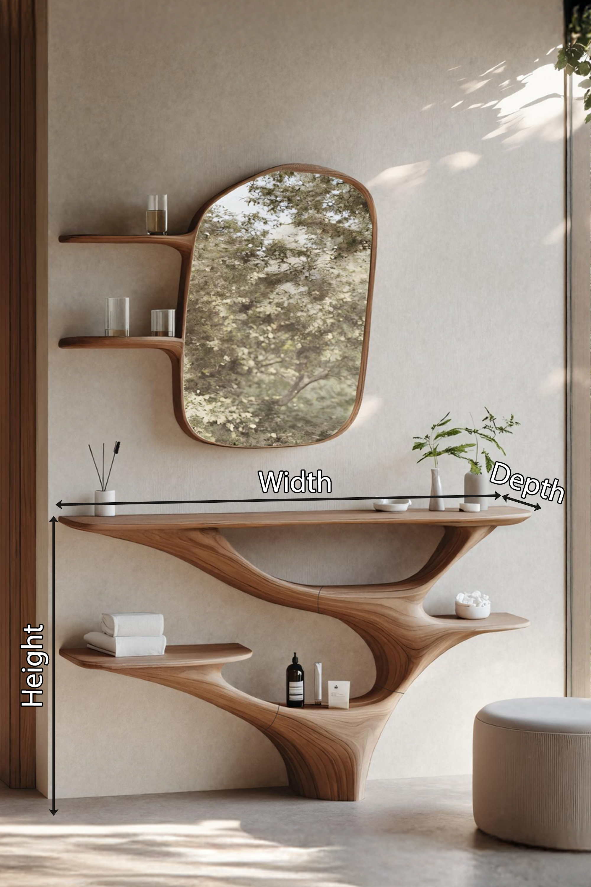 Mid Century Vanity Table for Bedroom and Bathroom Design SILDTTNMV011