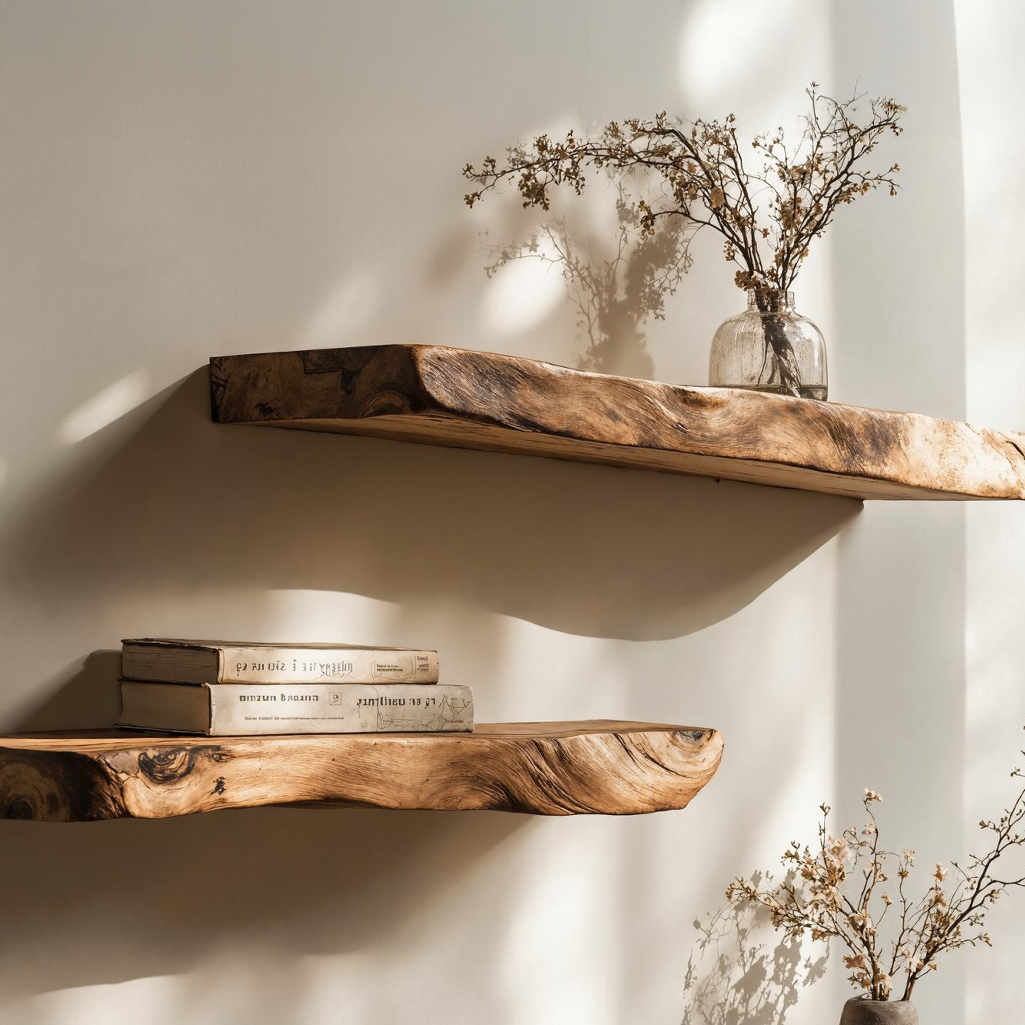 Rustic Farmhouse Wooden Floating Shelf For Bedroom SILDTFL129