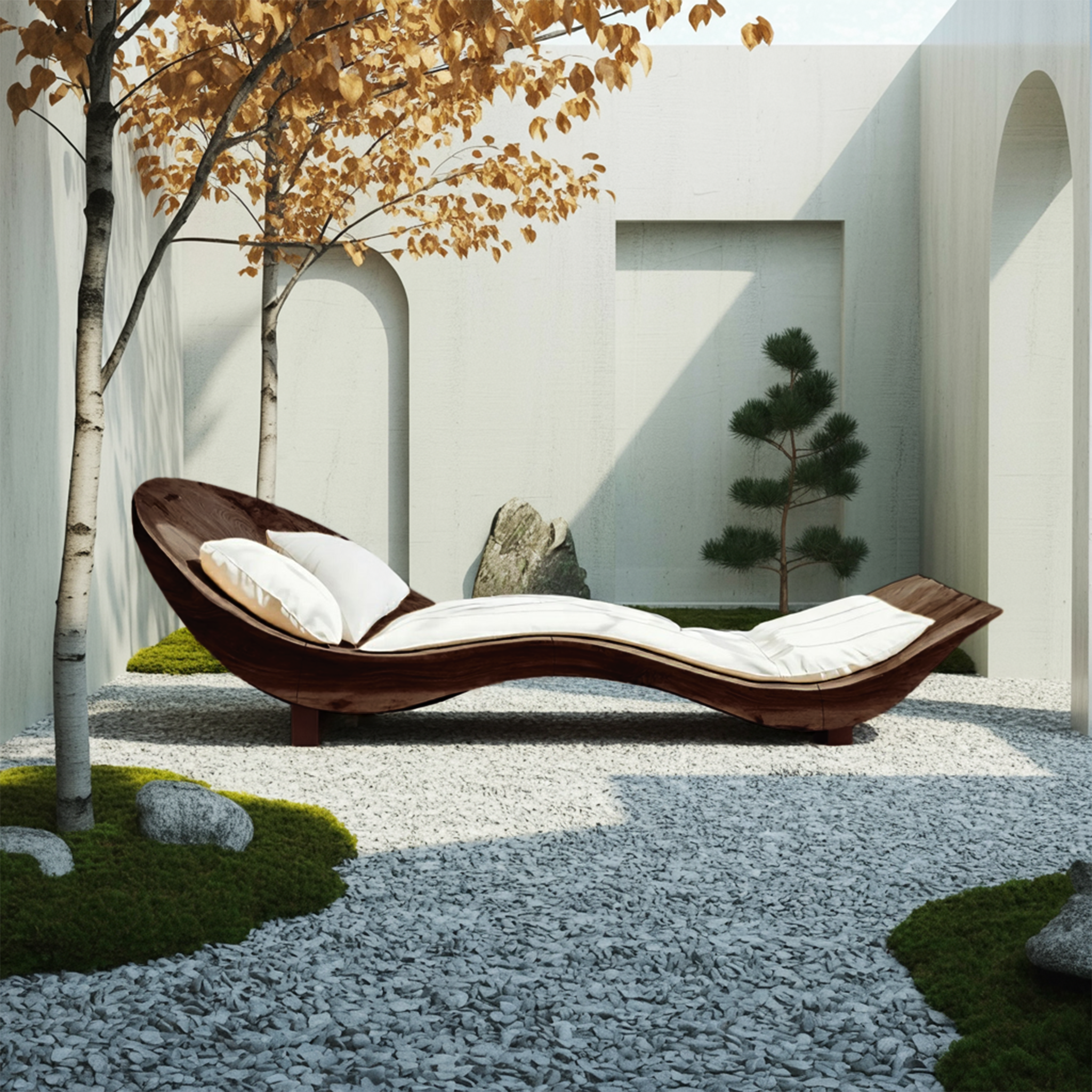 Mid Century Wooden Daybed For Modern Bedroom Furniture Decor SILDTTNDB003
