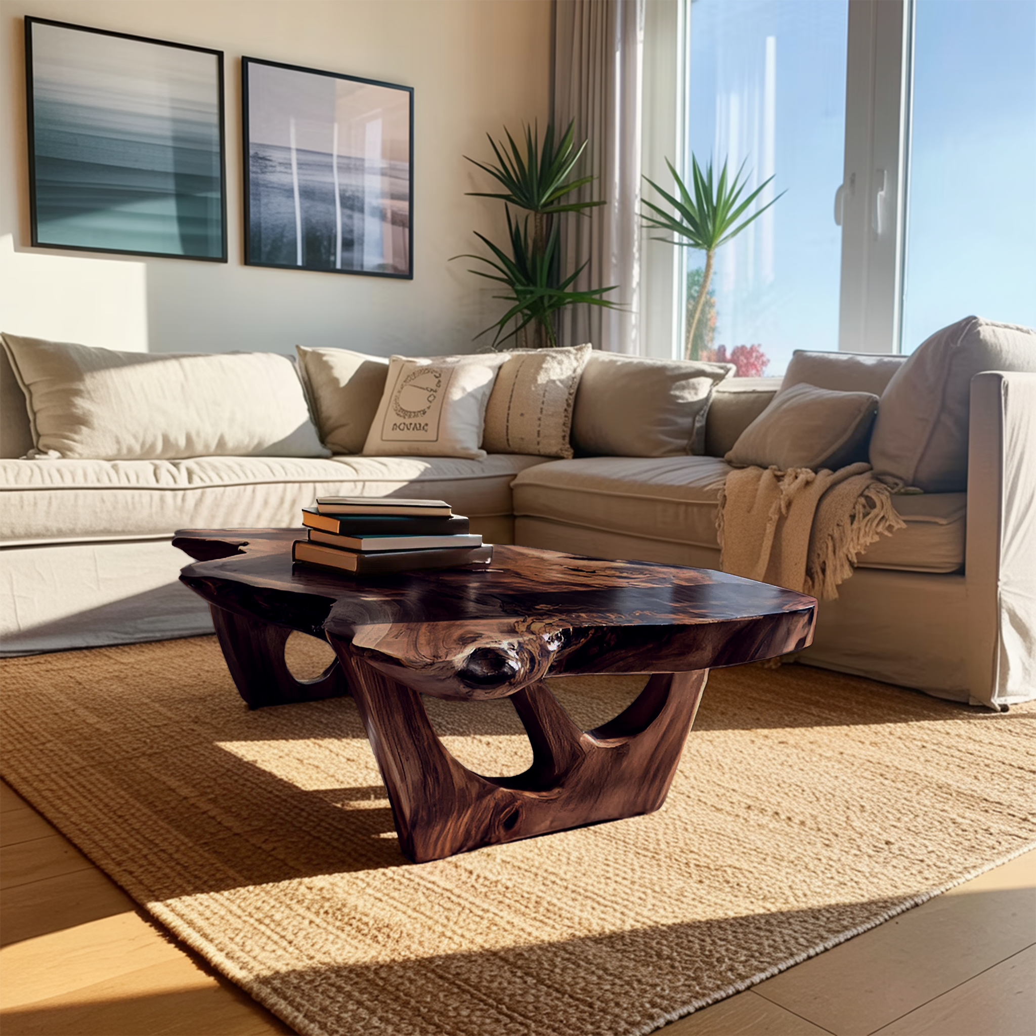 Contemporary Sculptural Coffee Table For Modern Living Room RTTHTTCF028