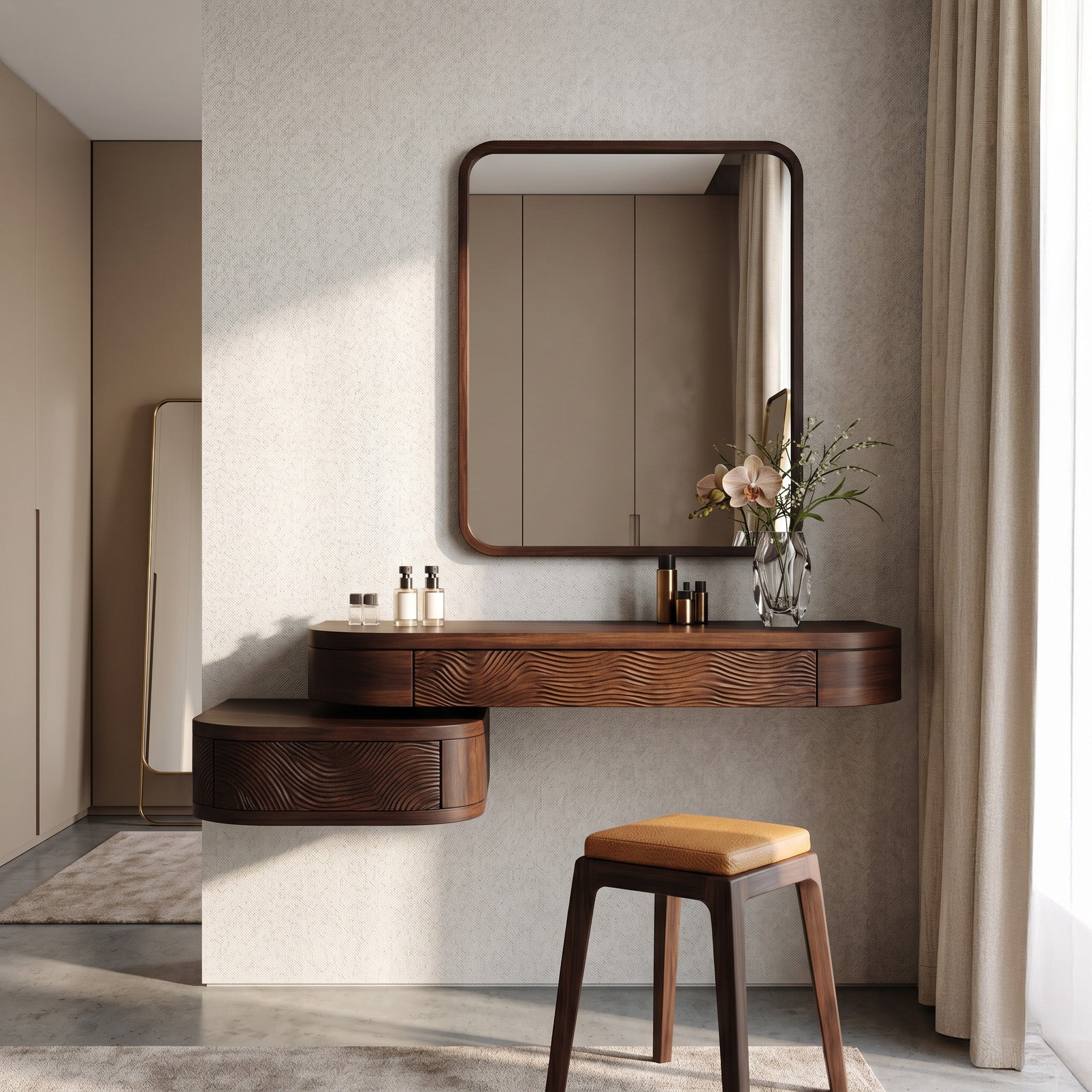 Modern Floating Vanity Table For Bedroom SITHHNVAN009