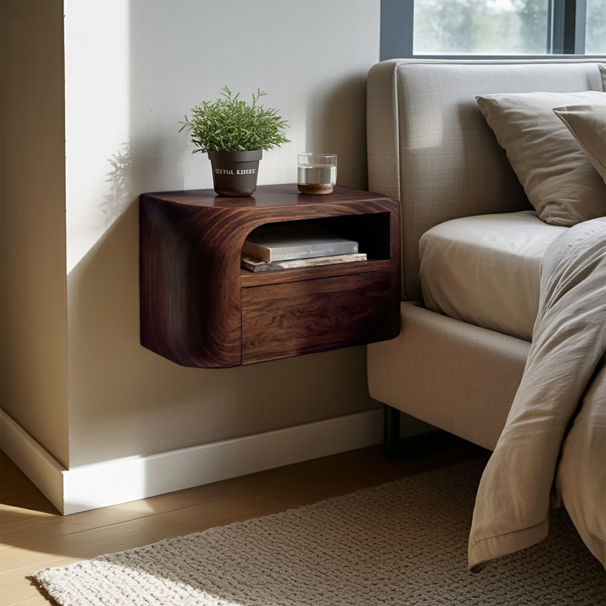 Modern Floating Nightstand For Bedroom RTTHHNNS008
