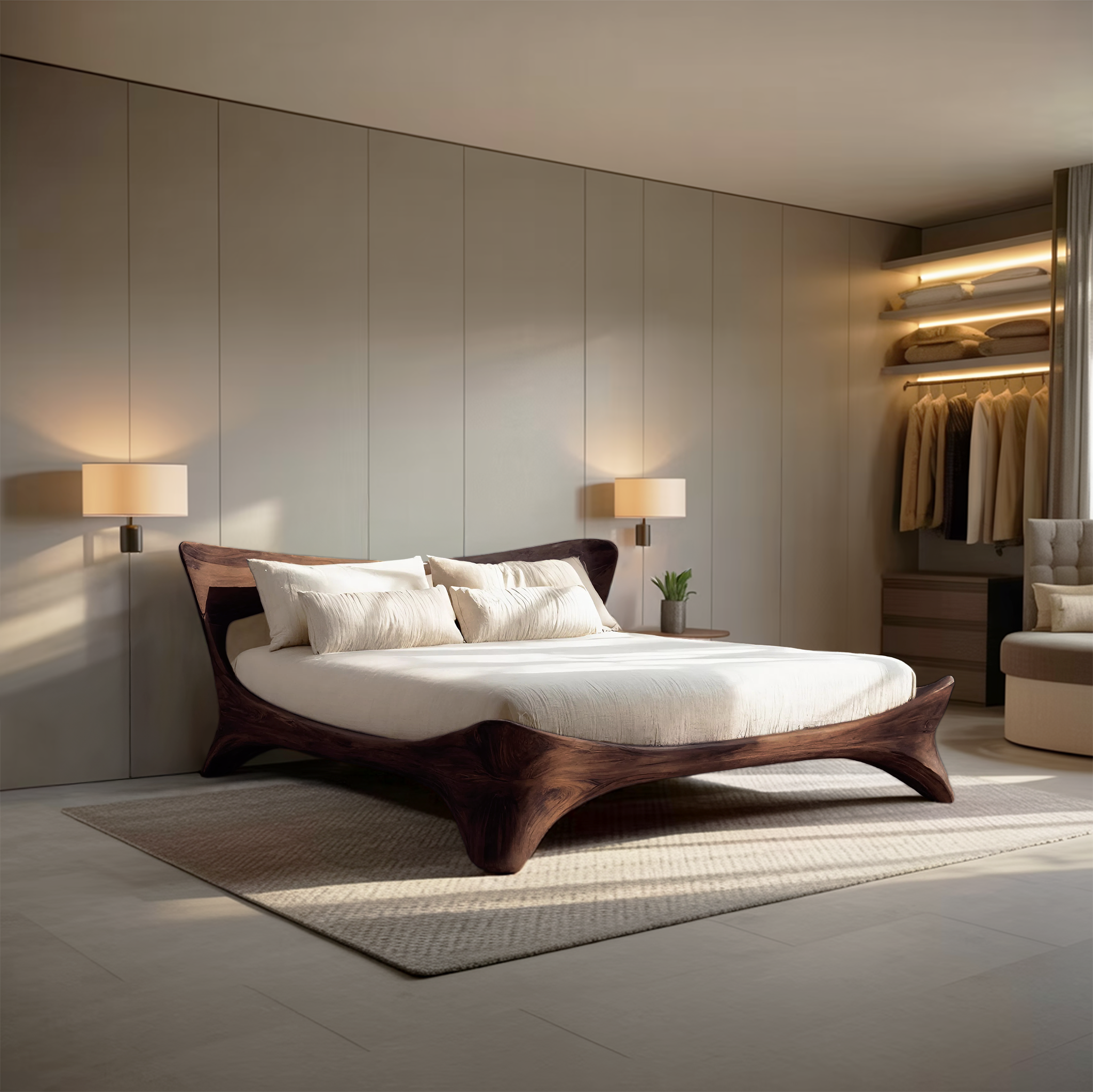 Organic Bed Frame For Bedroom Design RTTHHNWO011