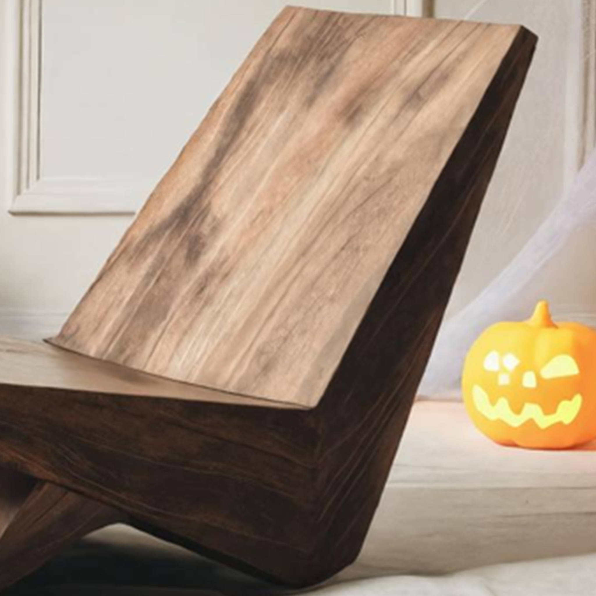 Farmhouse Solid Wood Accent Chair For Living Room Halloween Design SILDTTRHA001
