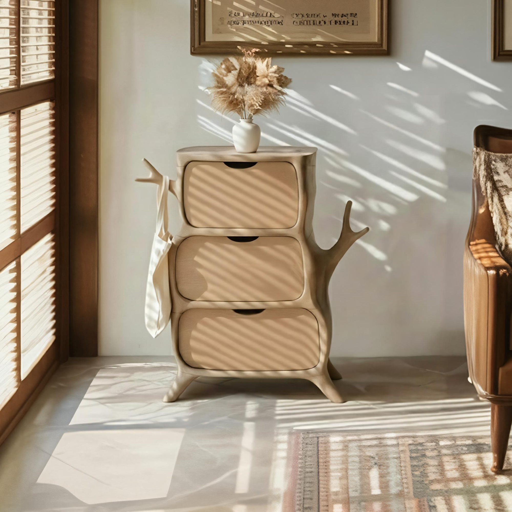 Rustic Wooden Storage Cabinet Living Room Furniture SINLKISC331