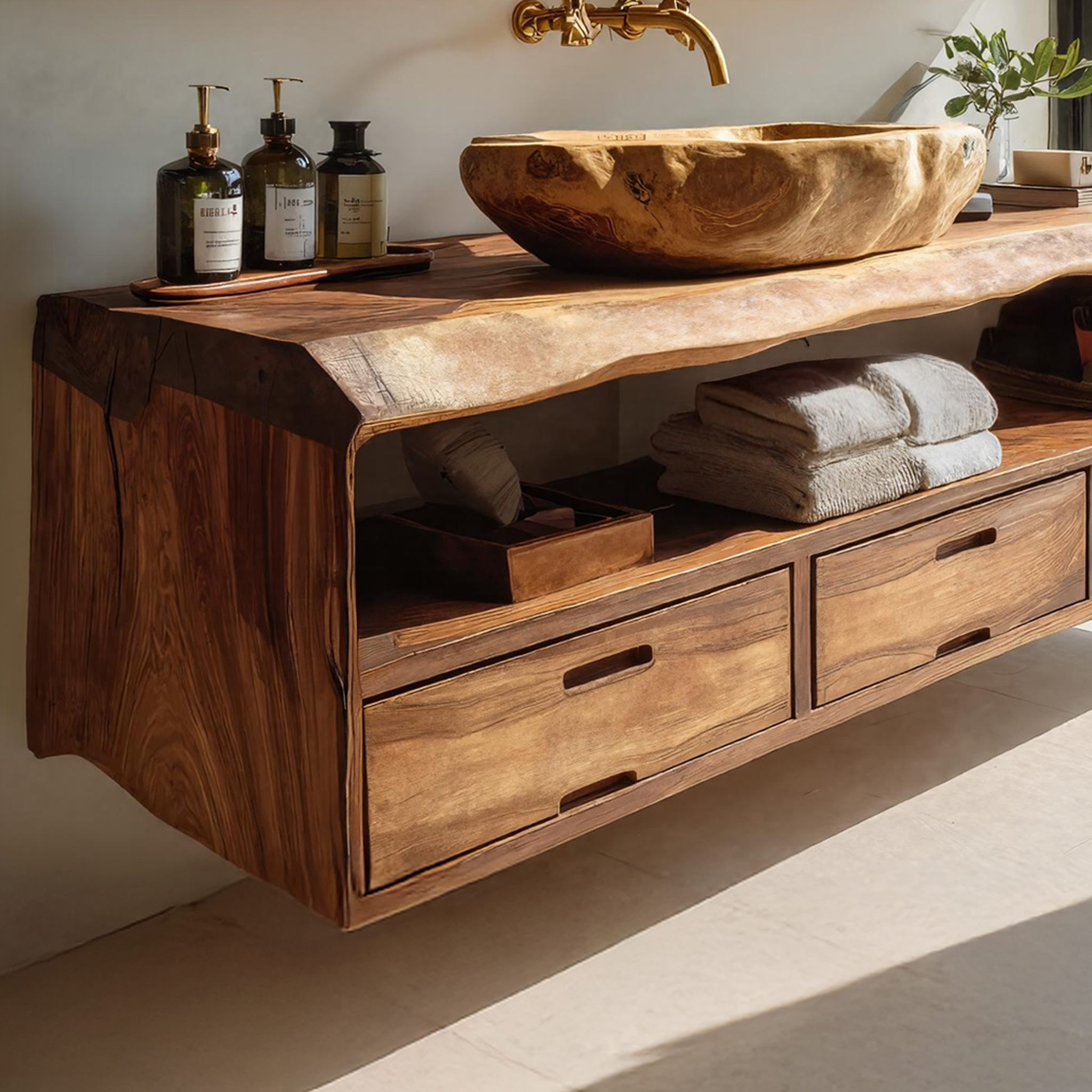 Farmhouse Floating Vanity For Bathroom Storage Ideas SILDTTRBRV023