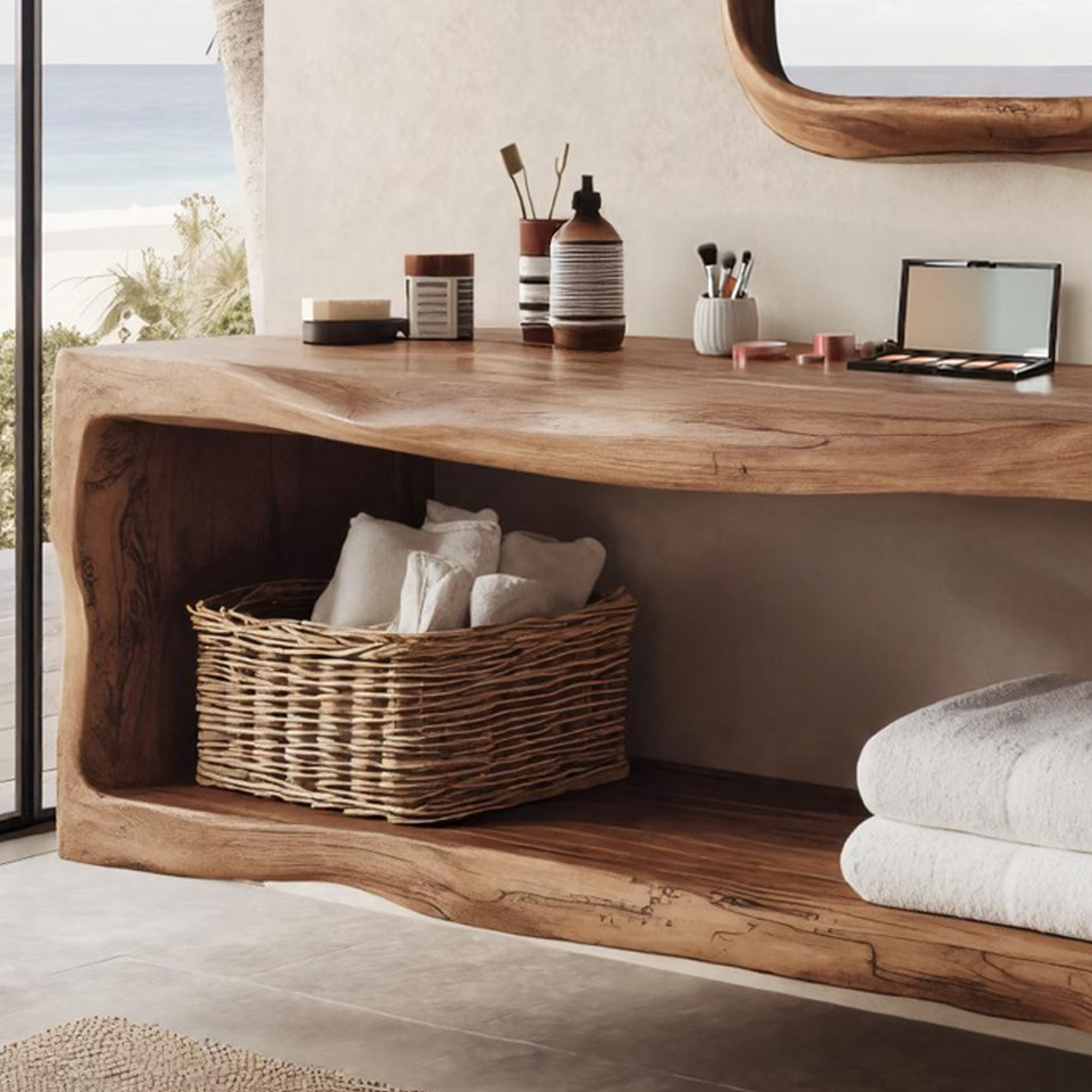 Handcrafted Bathroom Storage Cabinet For Furniture Decor SILDTTRBRV036