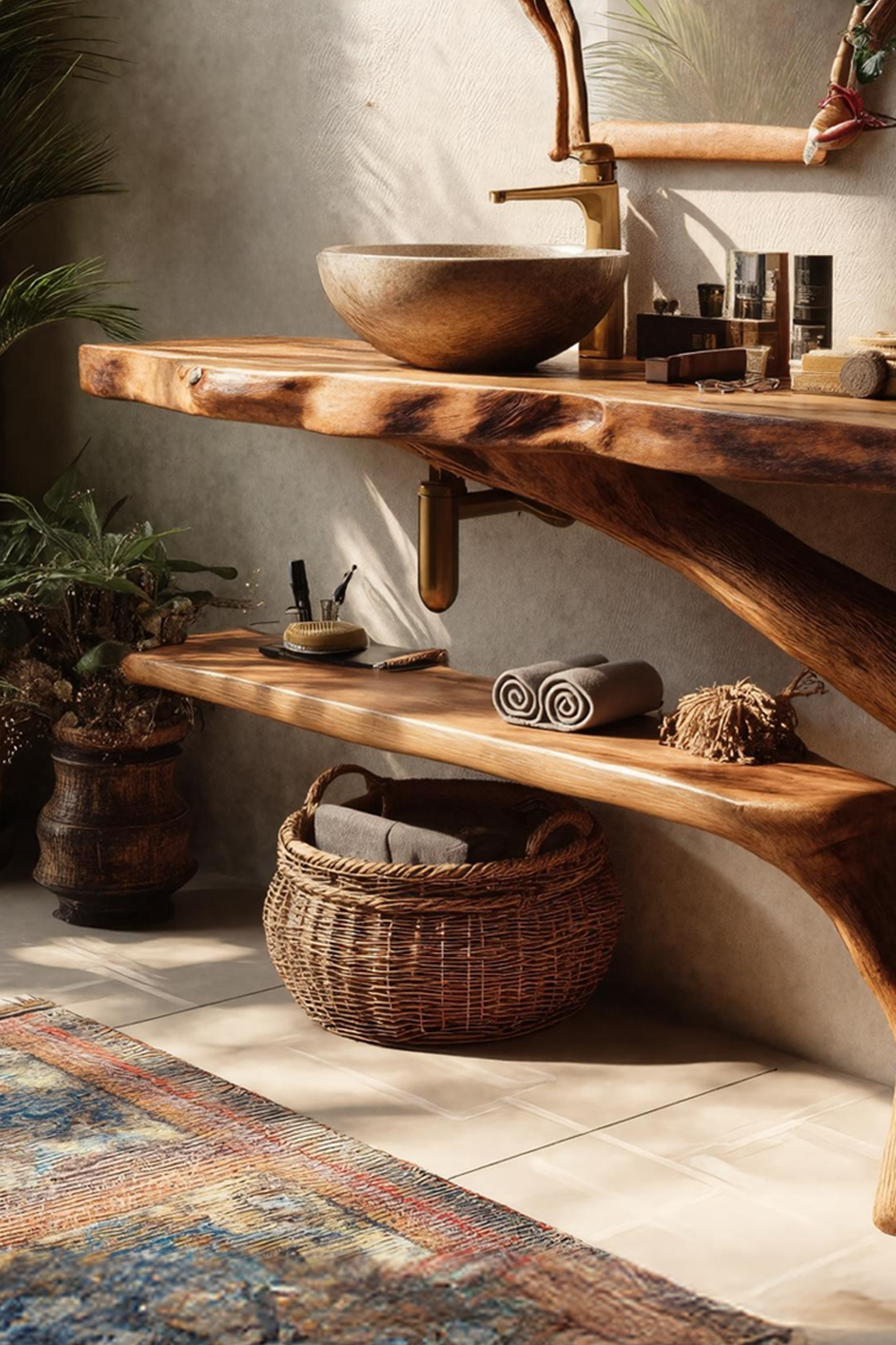 Modern Solid Wood Bathroom Vanity For Luxury Furniture Home Decor SILDTTRBRV077