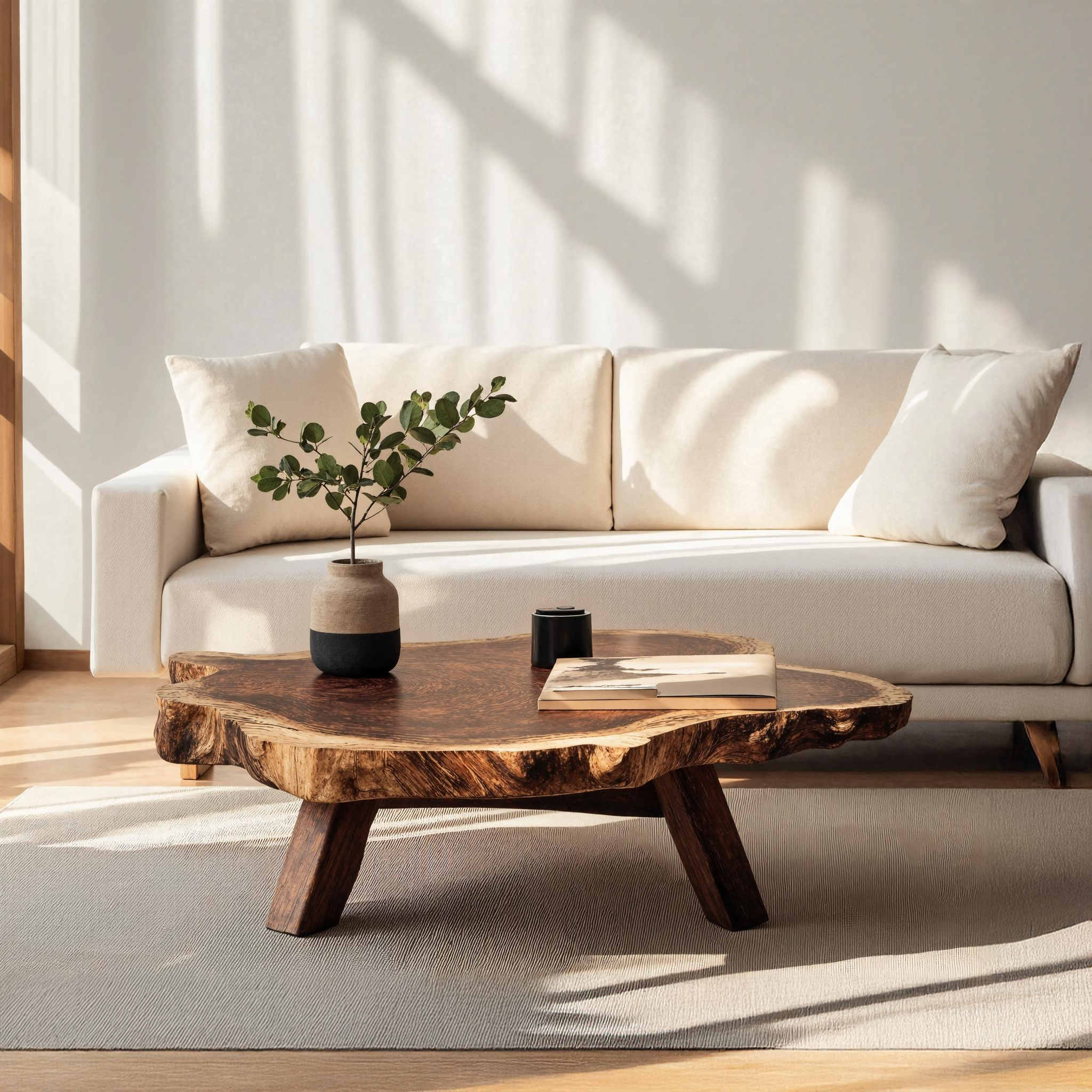 Handcrafted Wood Table For Timeless Living Decor SILDTTRCF013