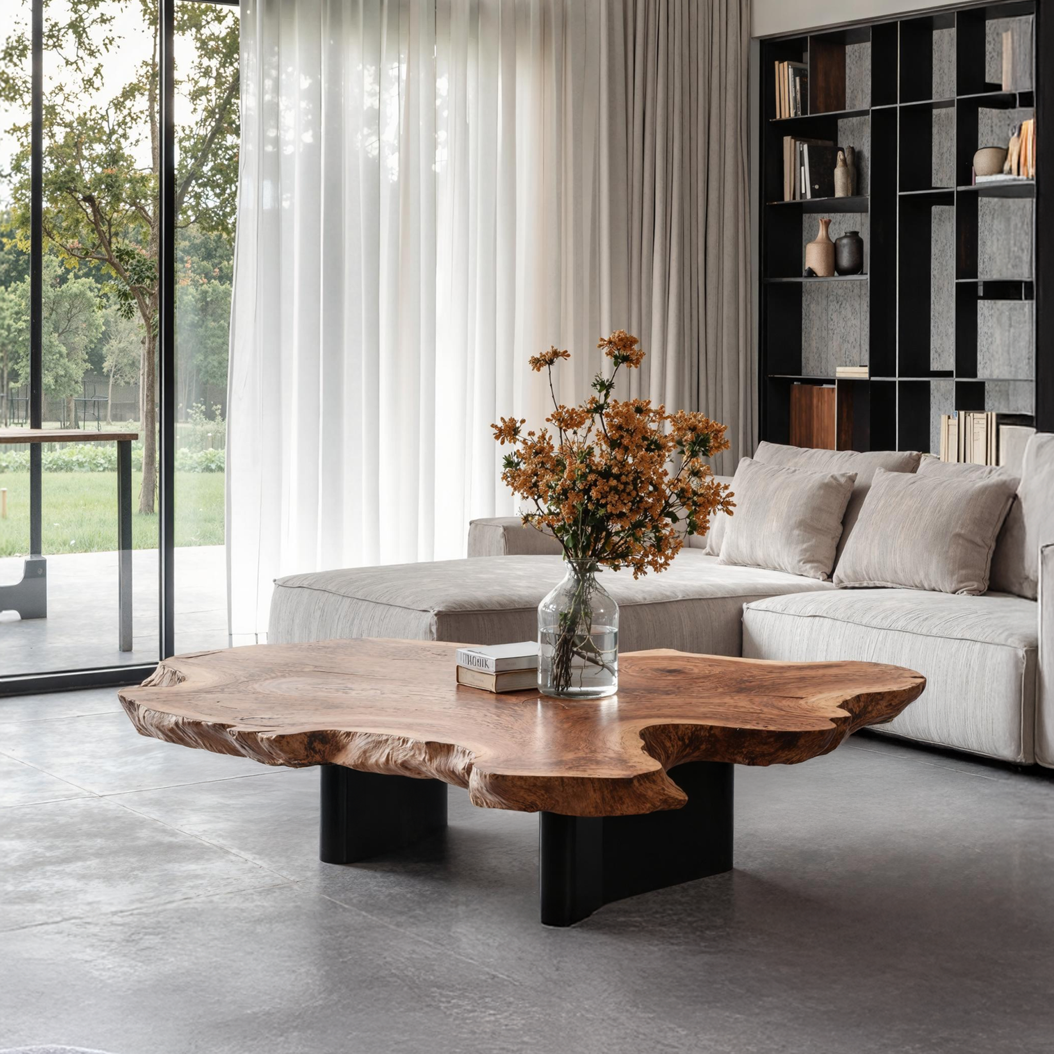 Mid Century Coffee Table For Natural Wood Interior SILDTTNCF015