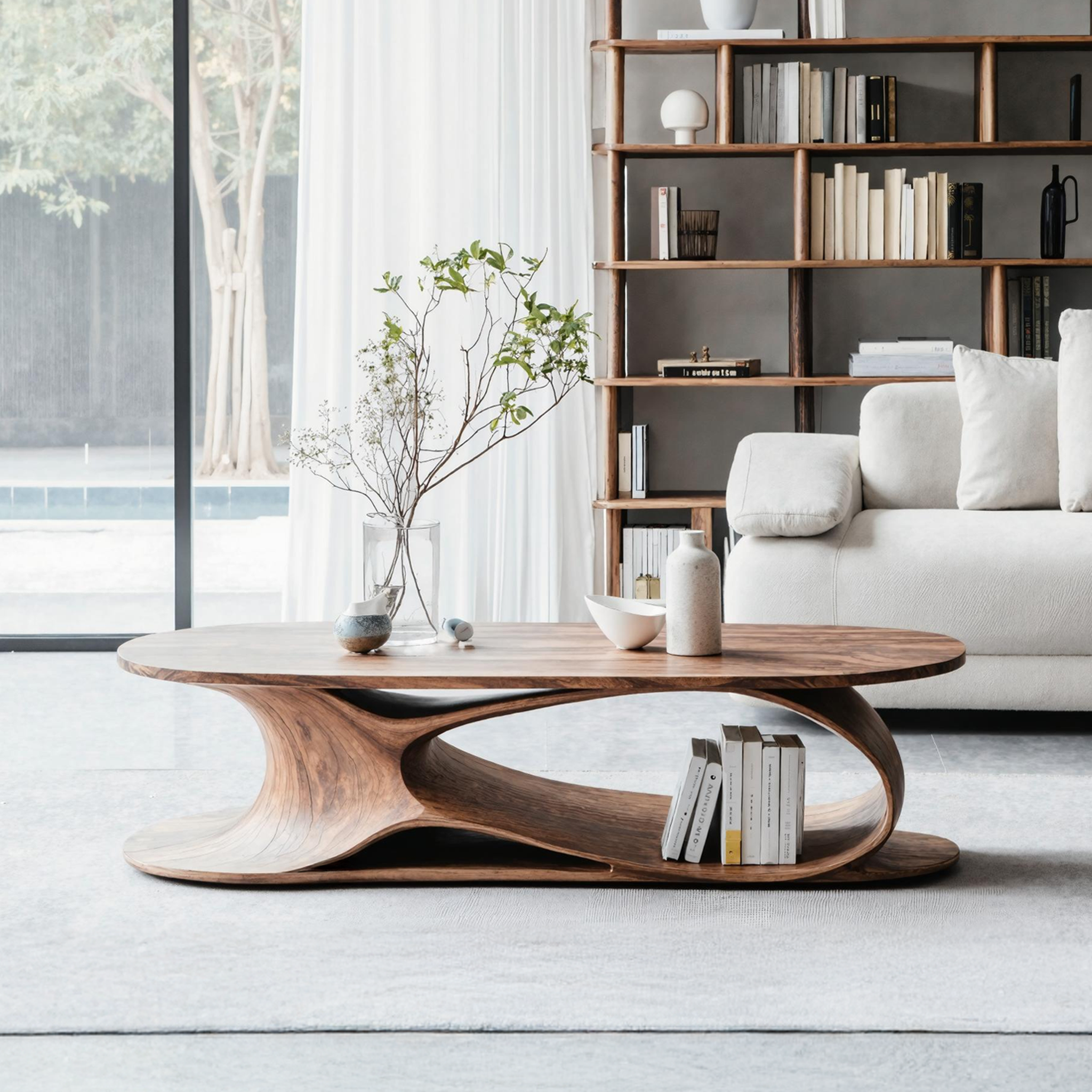 Mid Century Solid Wood Table For Cozy Interiors SILDTTNCF004