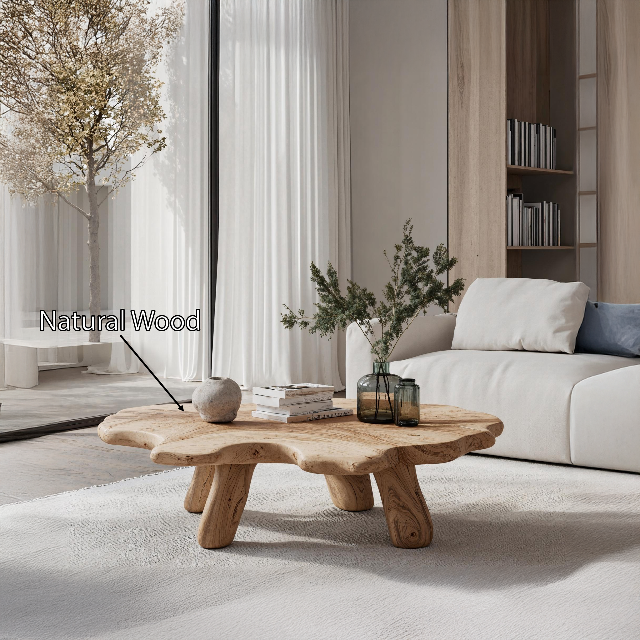Rustic Low Table For Cozy Living Room SILDTTRCF002