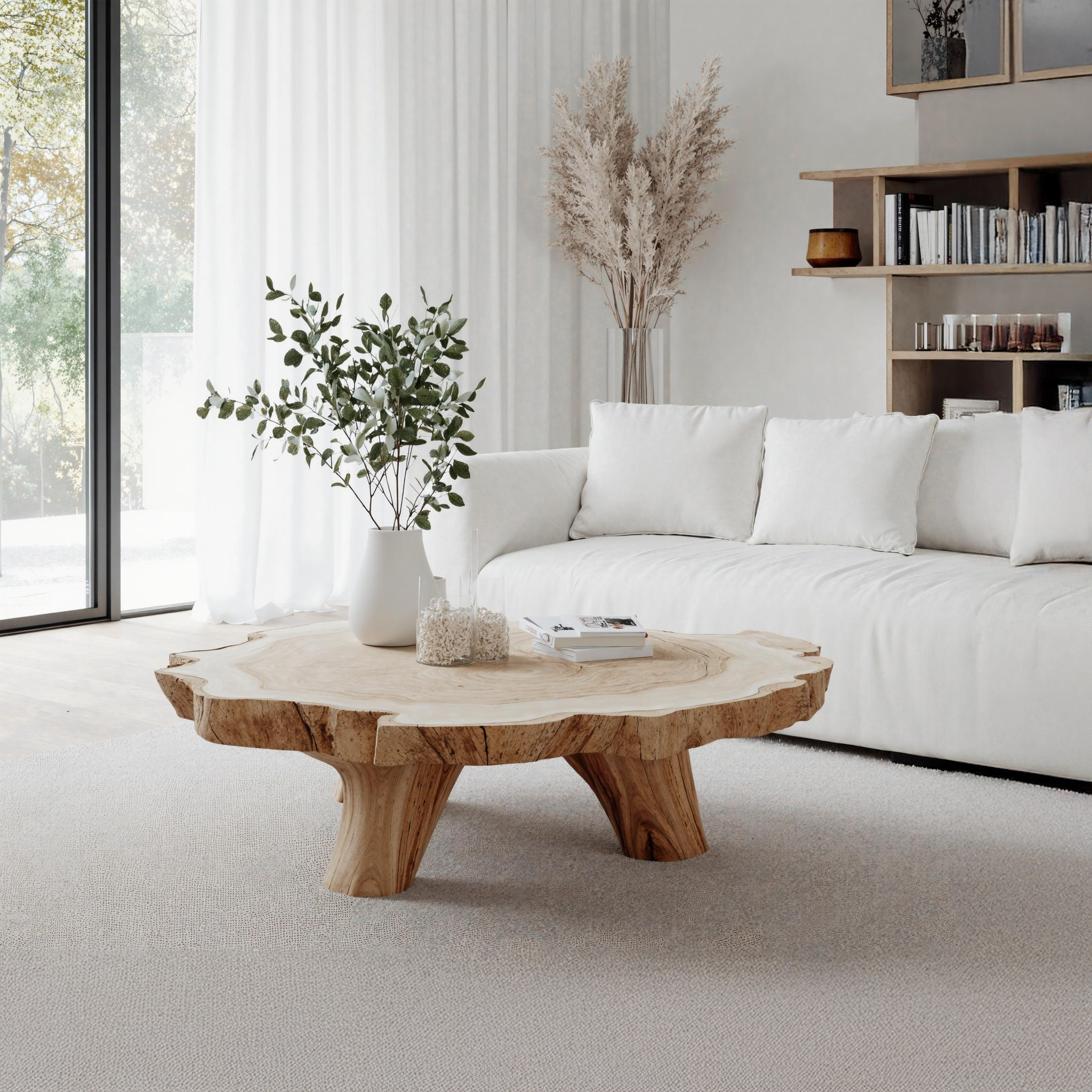 Handcrafted Coffee Table For Rustic Room Aesthetic SILDTTRCF003