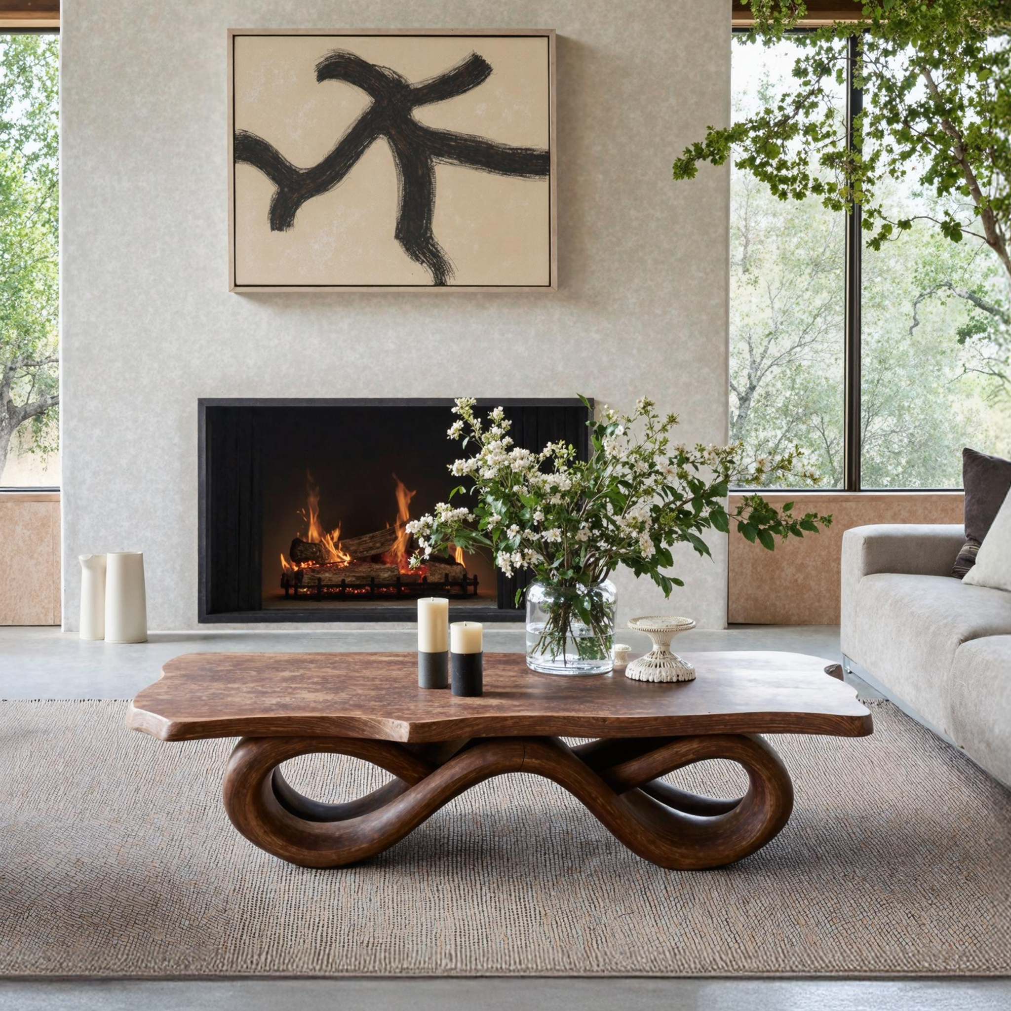 Mid Century Coffee Table For Living Room Furniture SILDTTNCF022