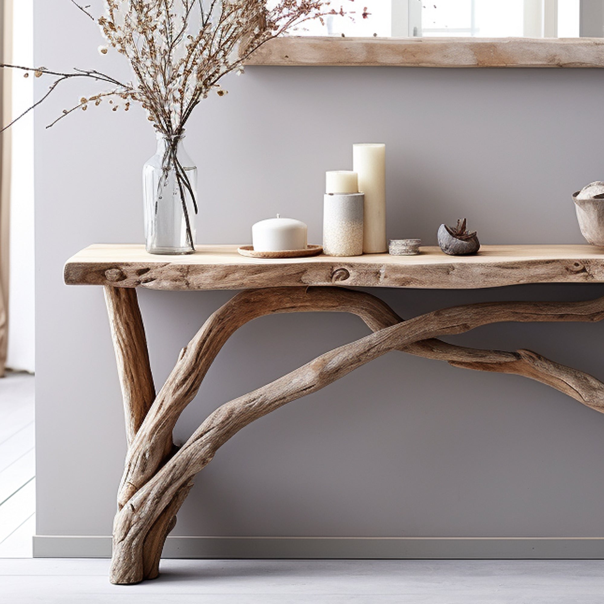 Rustic Entryway Console Table Handcrafted Farmhouse Homes SILDTCS018