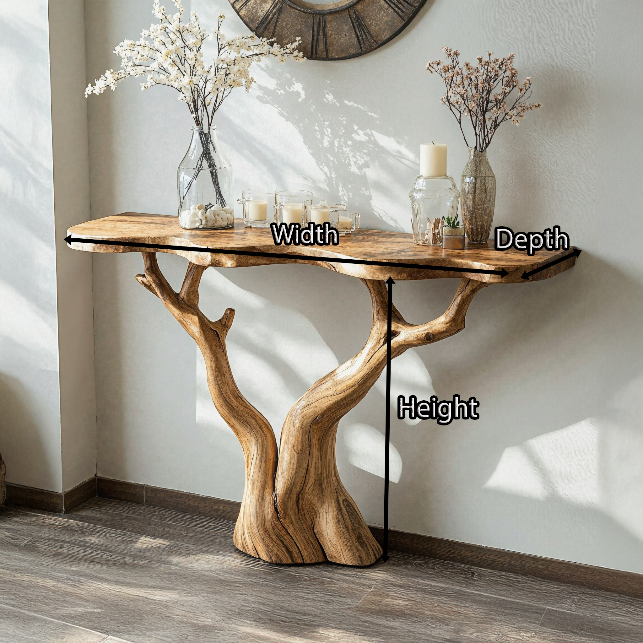 Rustic Farmhouse Console Table For Vintage Homes SILDTCS038