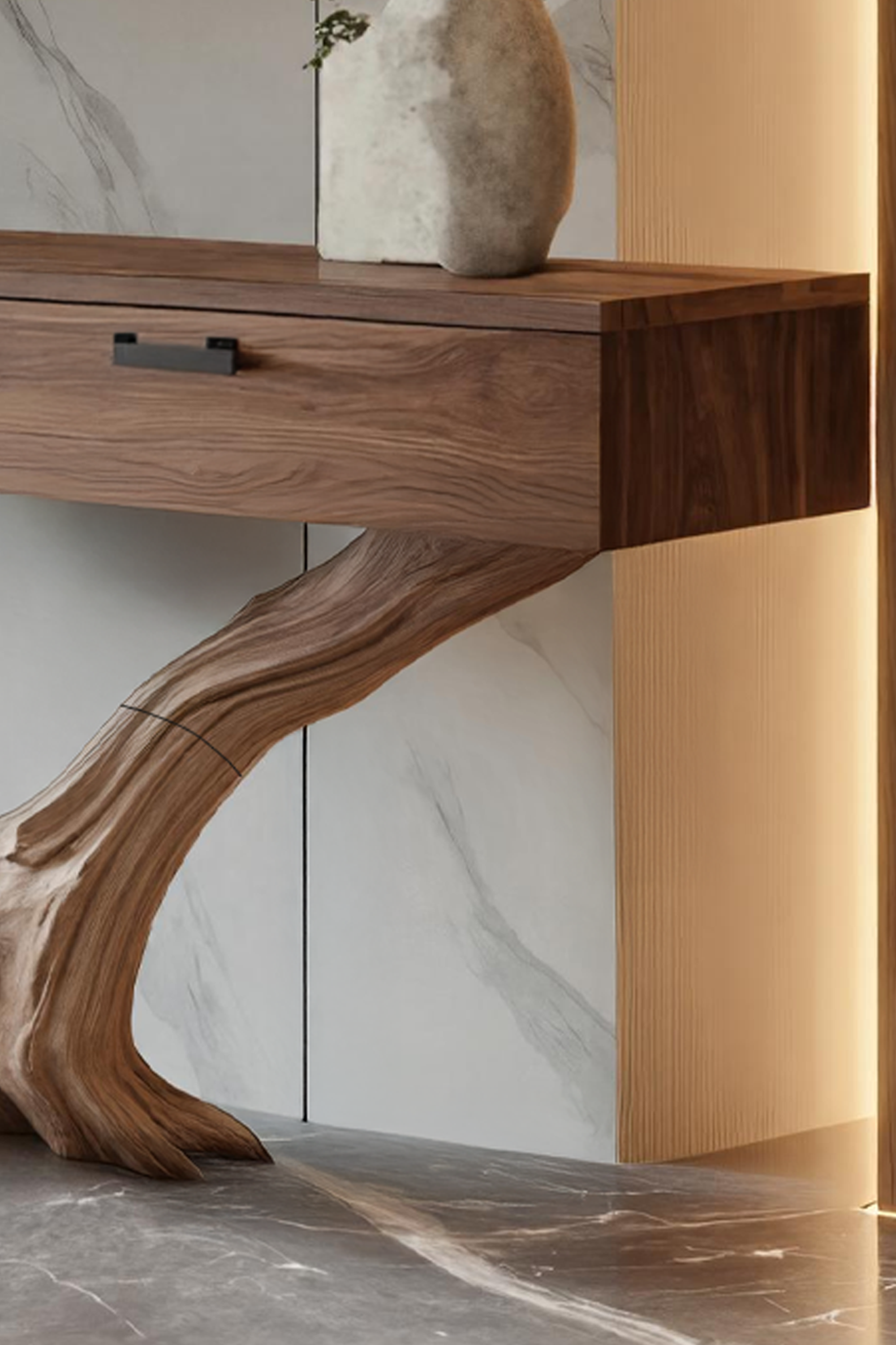 Rustic Wooden Console Table For Entryway Design Vintage Farmhouse SILDTTNCS005