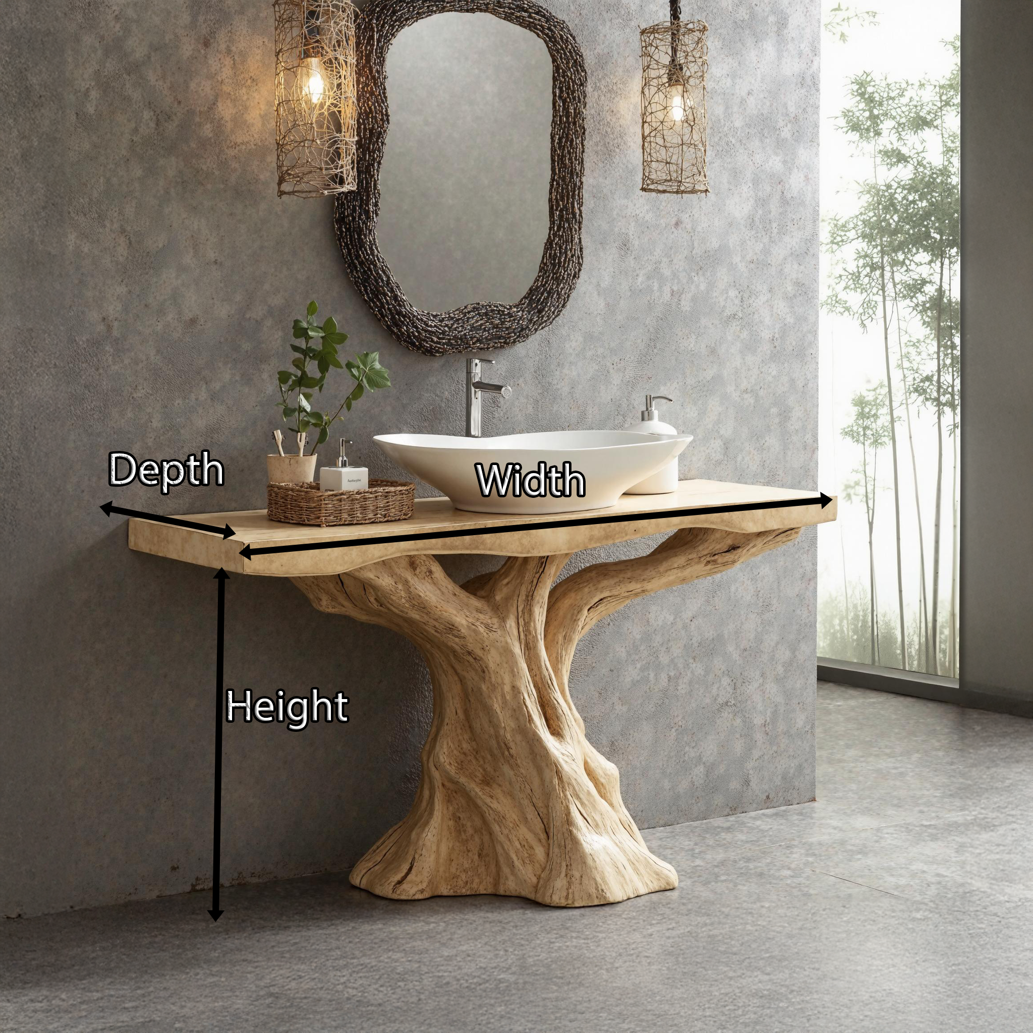 Mid-Century Wood Bathroom Vanity For Stylish Retro Bathrooms SILDTBRV144
