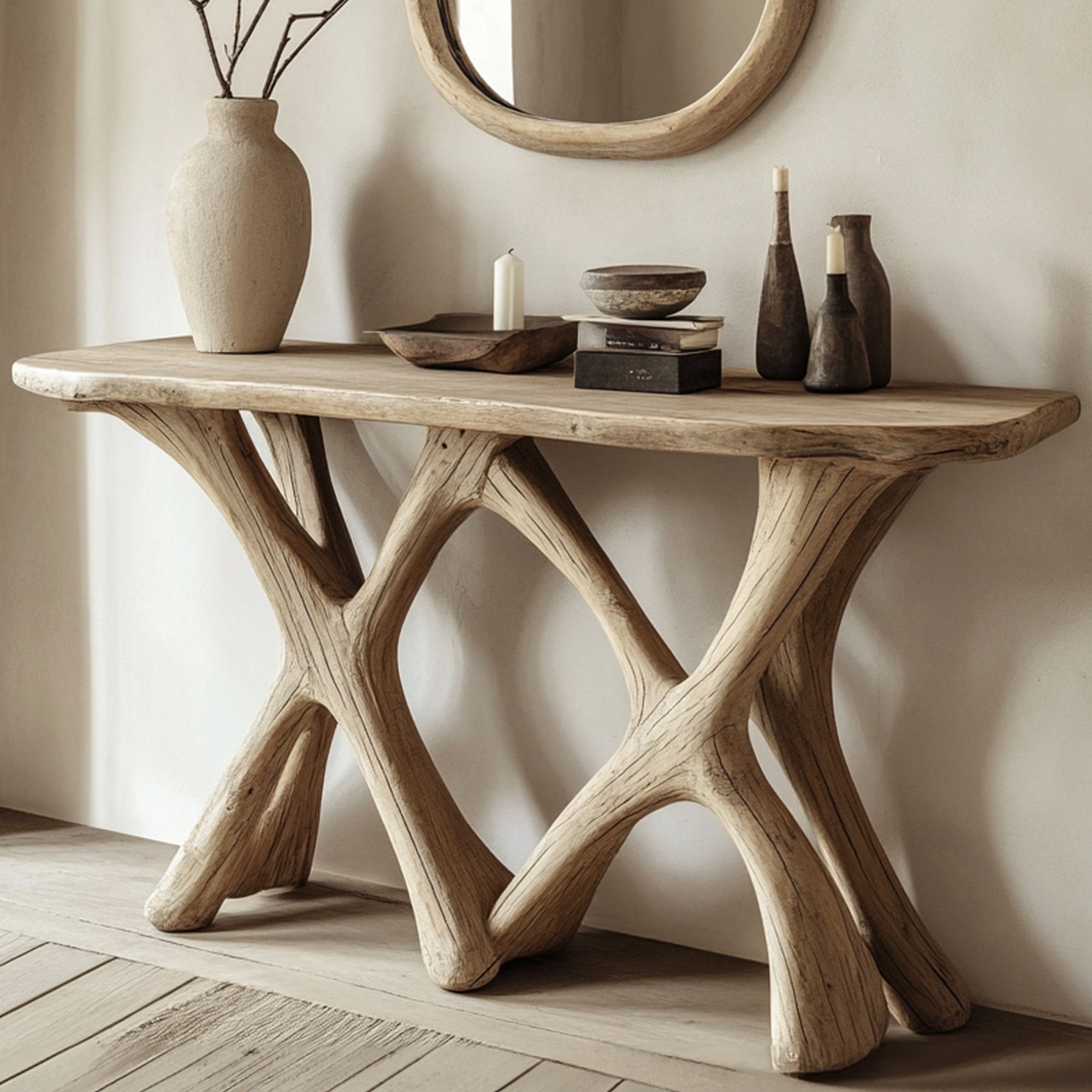 Curve Console Table Entryway SILDTCS045
