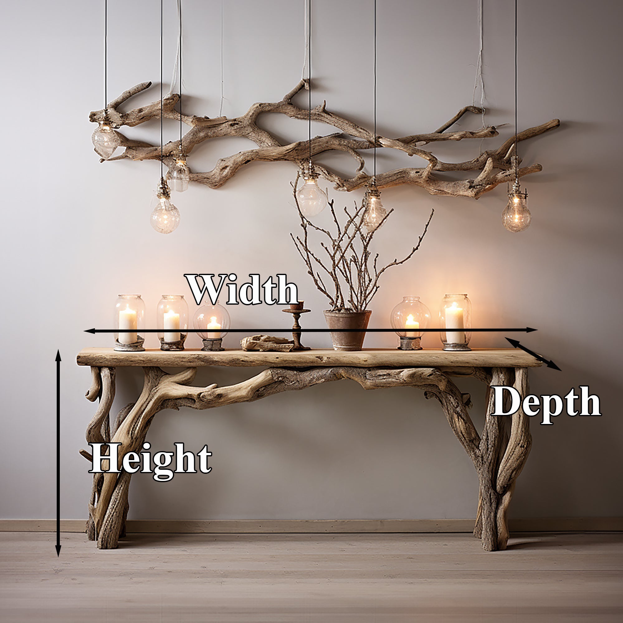 Reclaimed Wood Console Table SILDTCS026