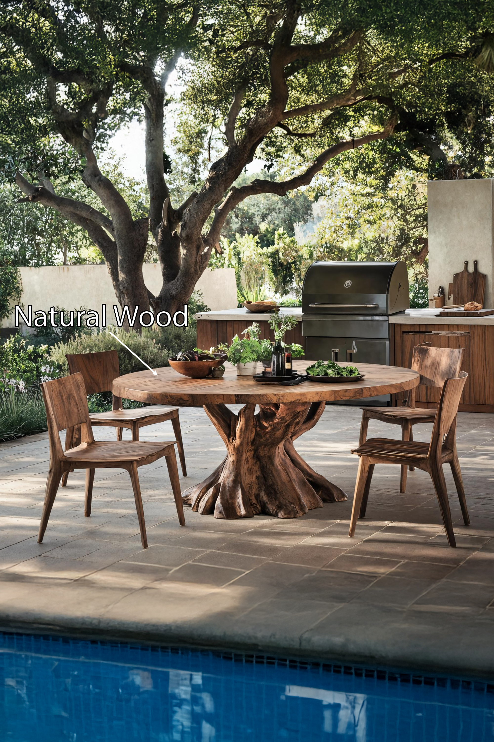 Handcrafted Kitchen Table For Artisanal Decor SILDTTRDN005
