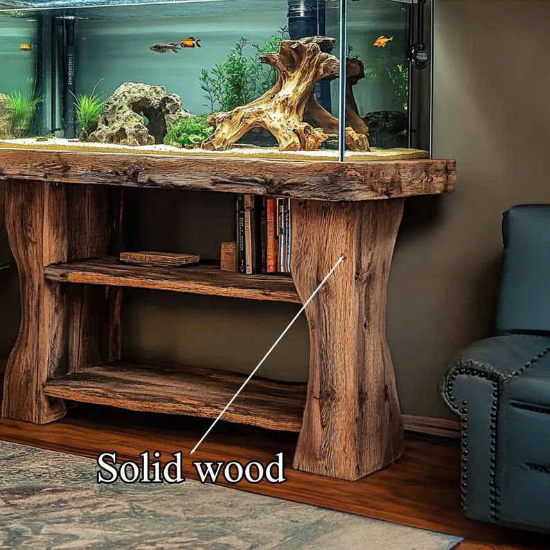 Wooden aquarium shelf custom Decor Home Gift SINLWT003