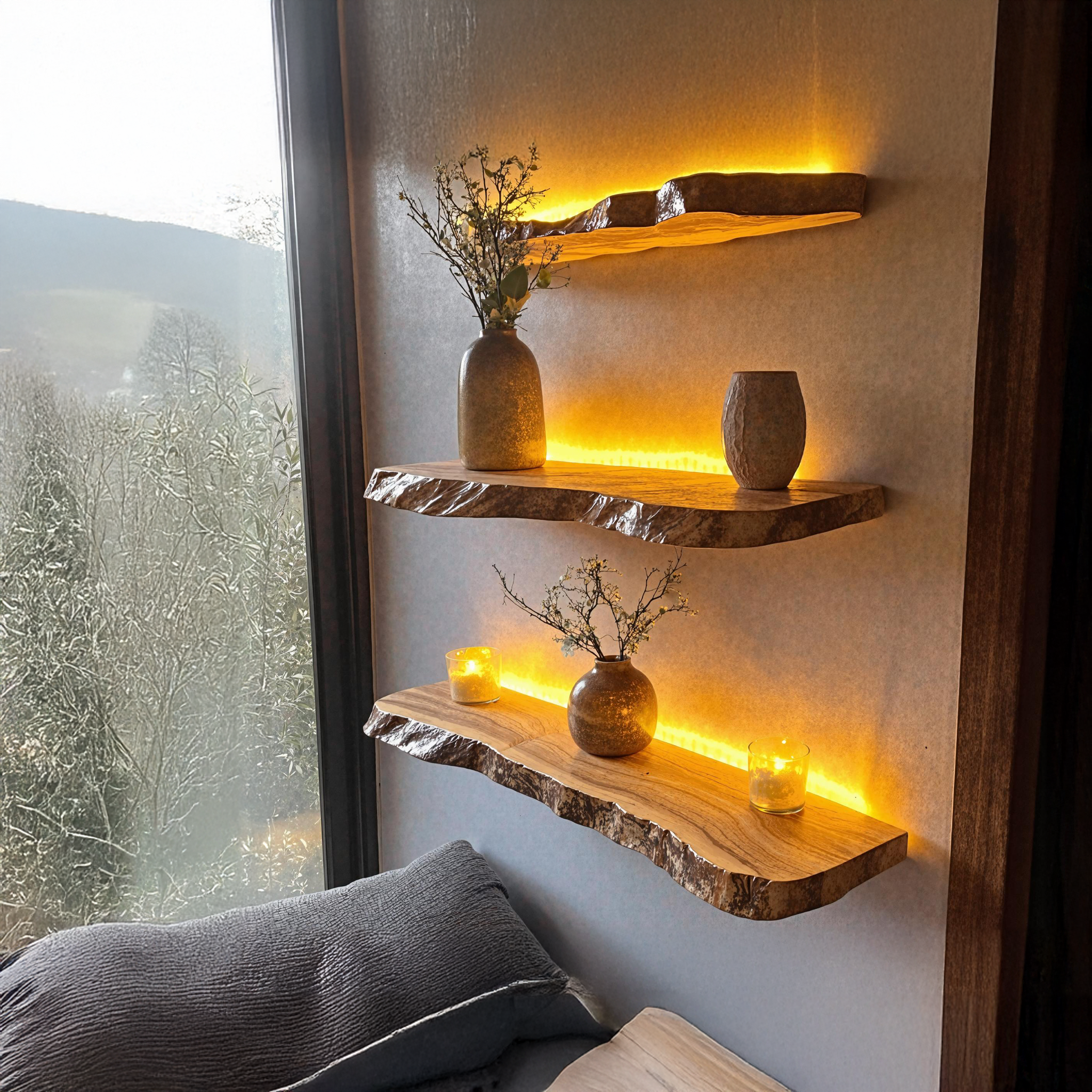 Minimalist Wooden Floating Shelf For Wall Display And Storage SILDTFL146