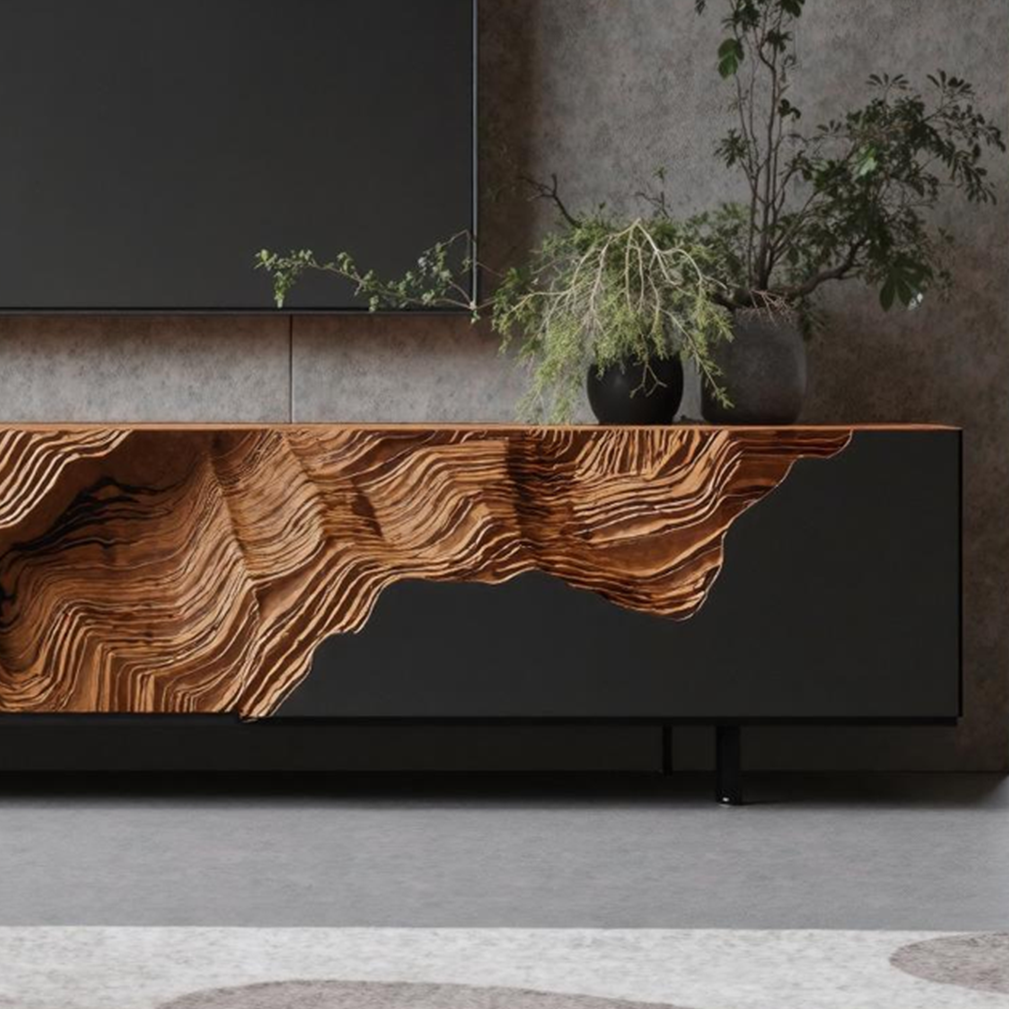 Rustic TV Console Stand For Living Room Design SILDTTNTVC041