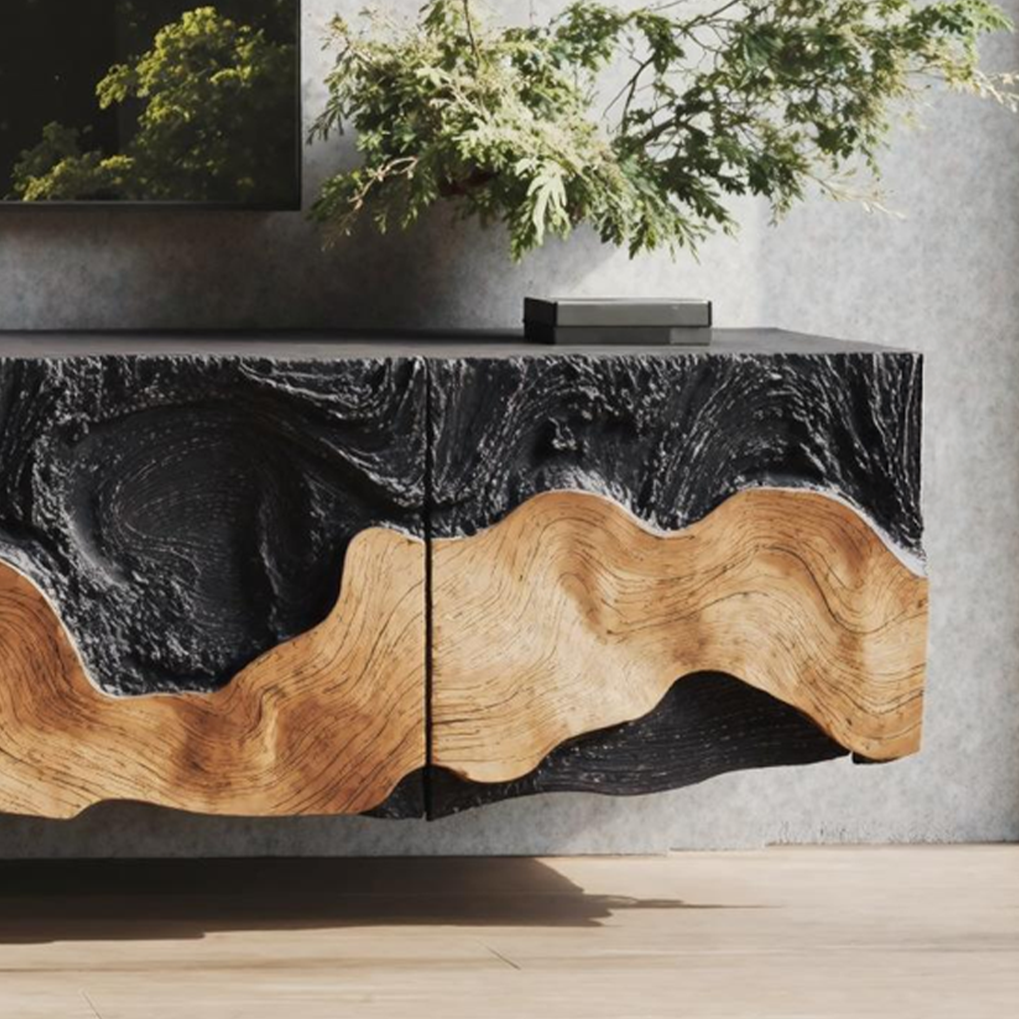 Rustic Farmhouse TV Console For Living Room Setup SILDTTNTVC035