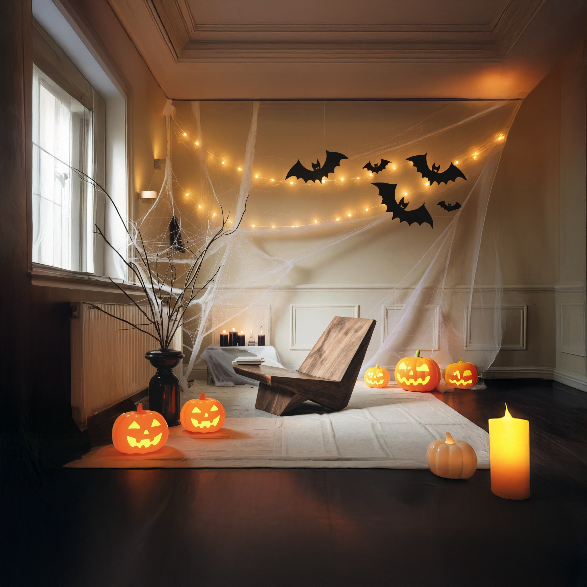 Farmhouse Solid Wood Accent Chair For Living Room Halloween Design SILDTTRHA001