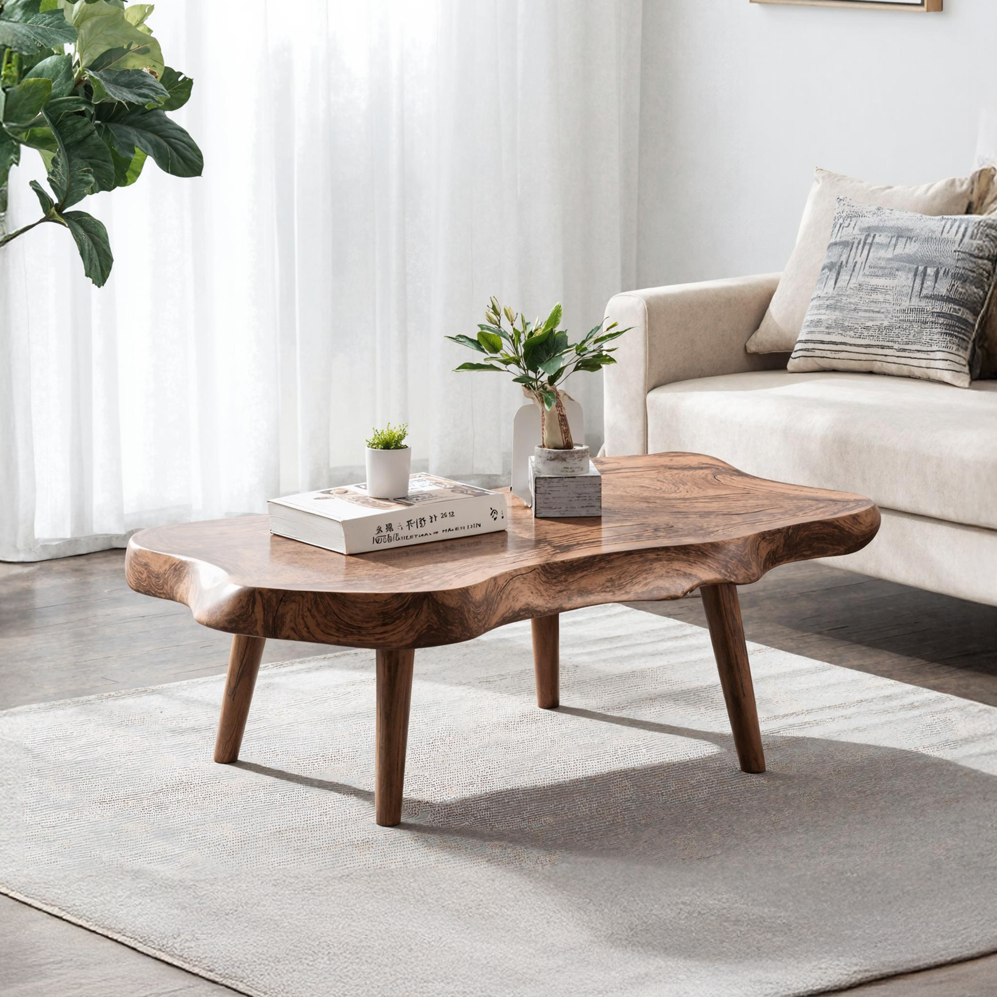 Mid Century Solid Wood Coffee Table For Small Spaces SILDTCF138
