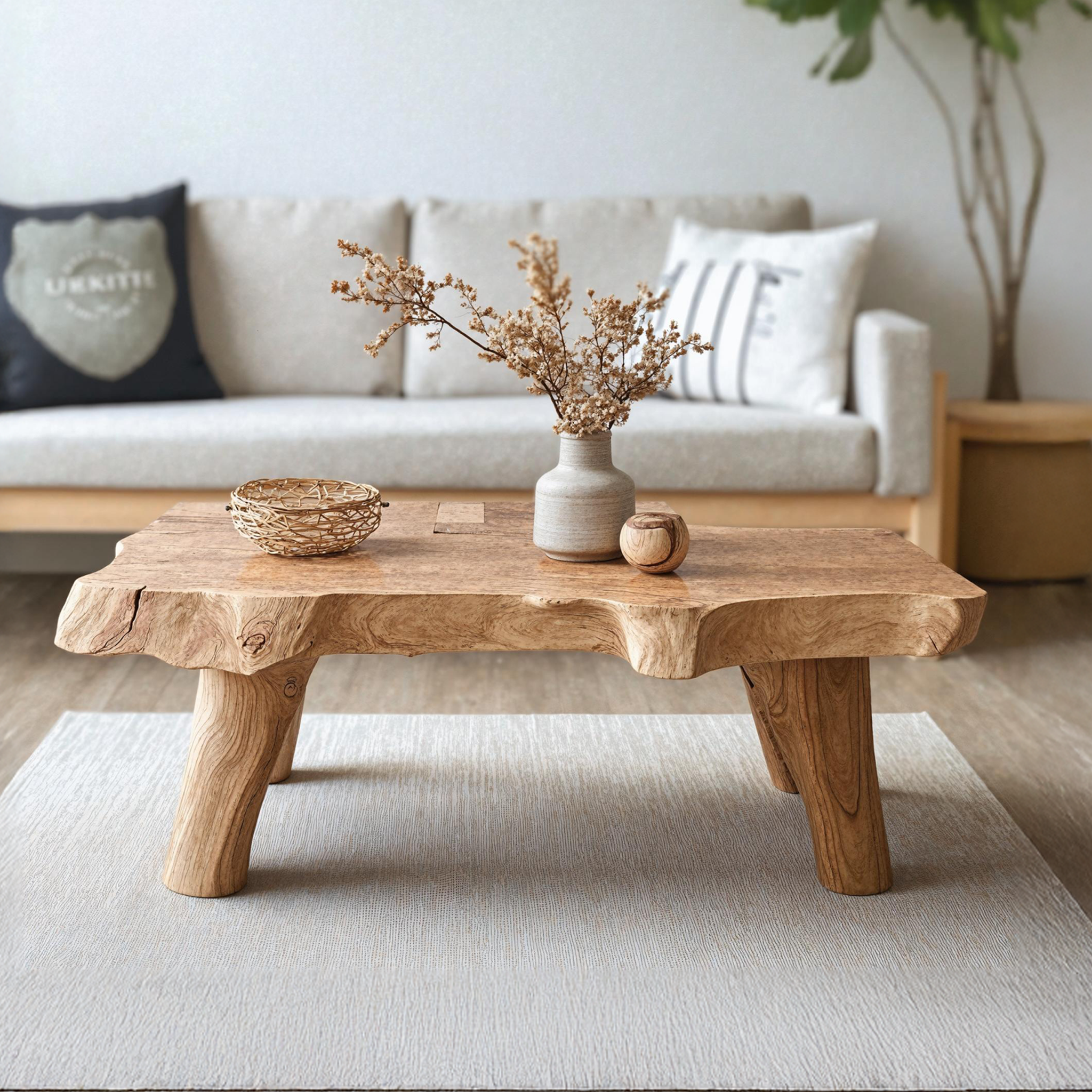 Vintage Solid Wood Coffee Table For Entryway Decor SILDTCF136