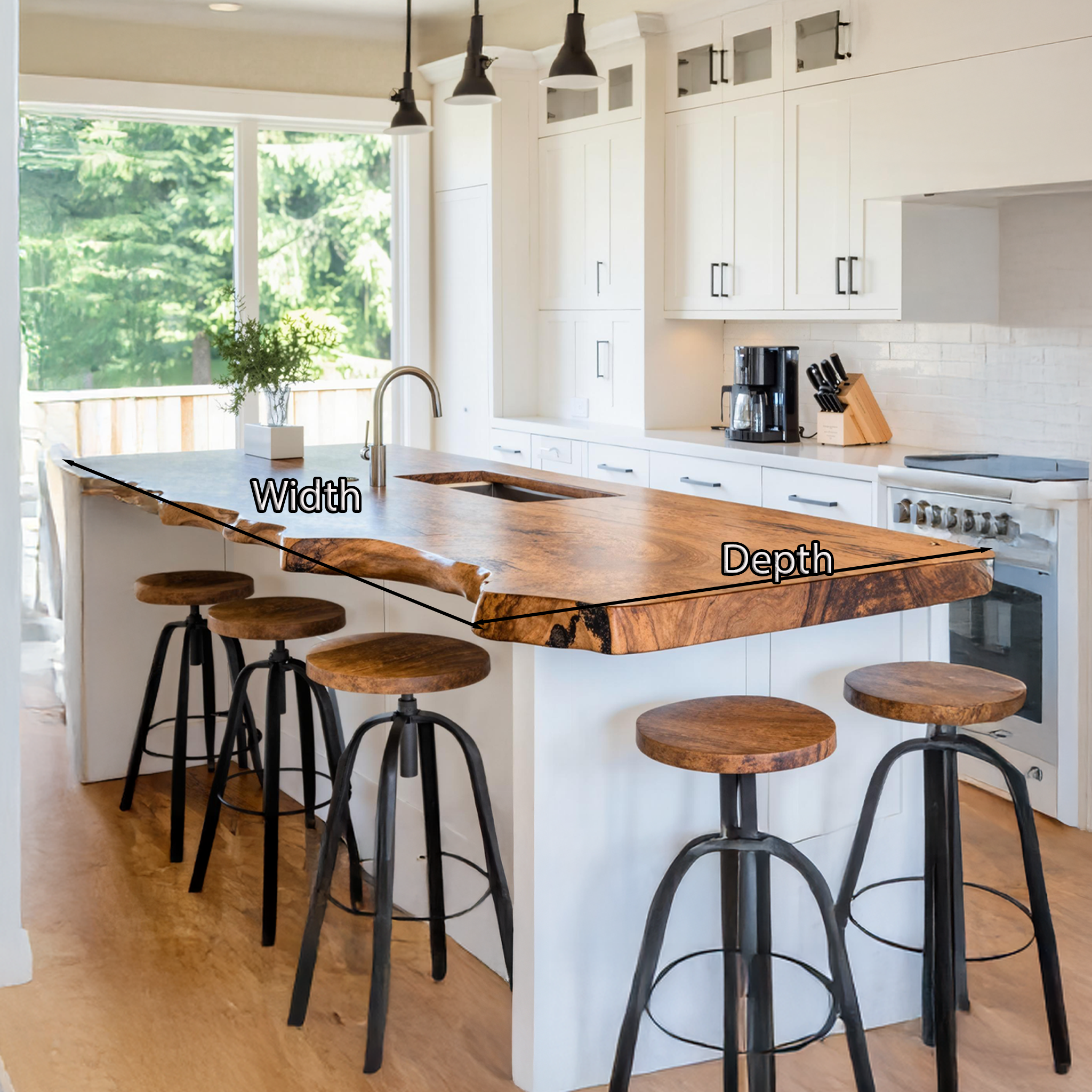 Handcrafted Kitchen Countertop Unique Design SILDTKCT018