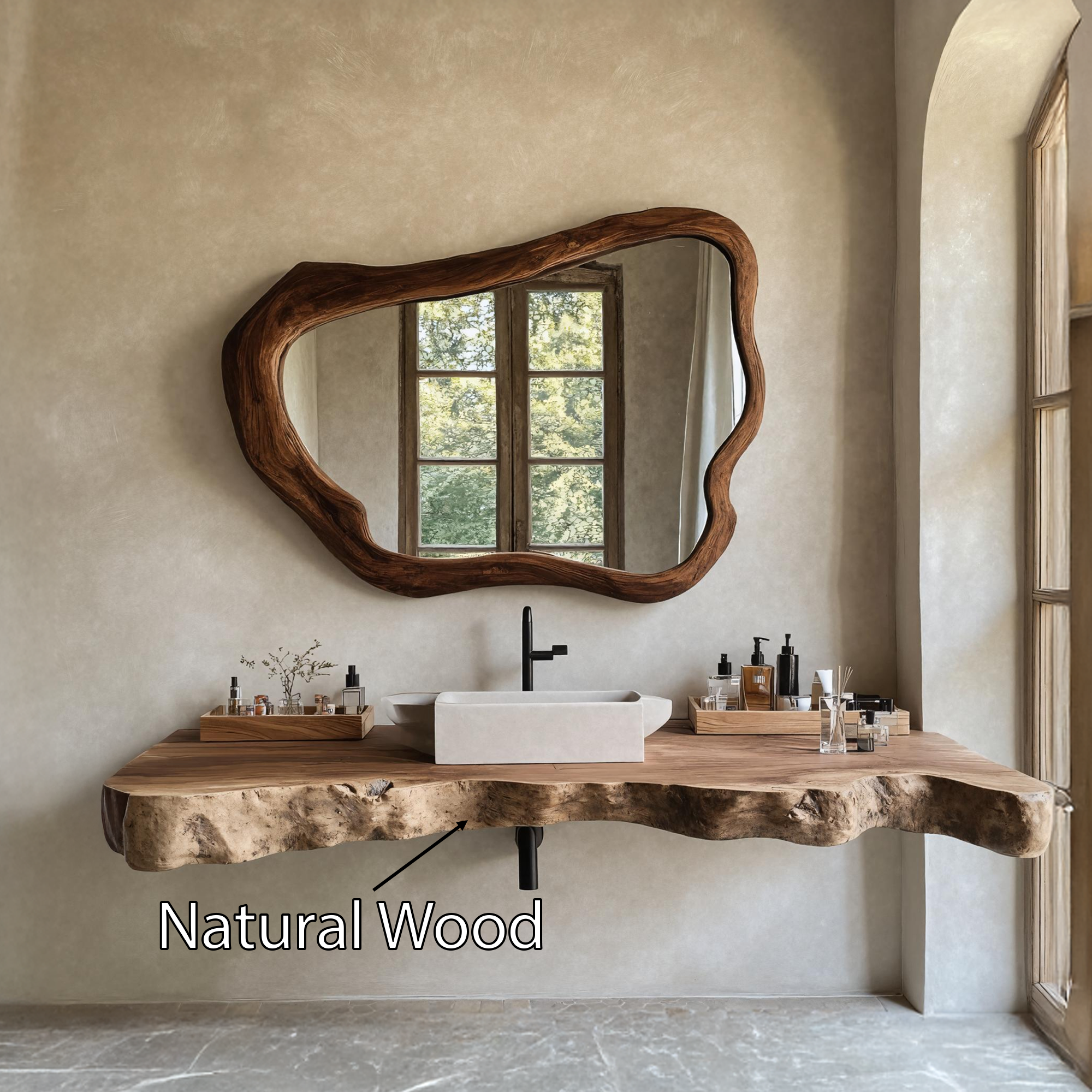 Farmhouse Style Vanity With Drawers For Bathroom SILDTTRBAS023