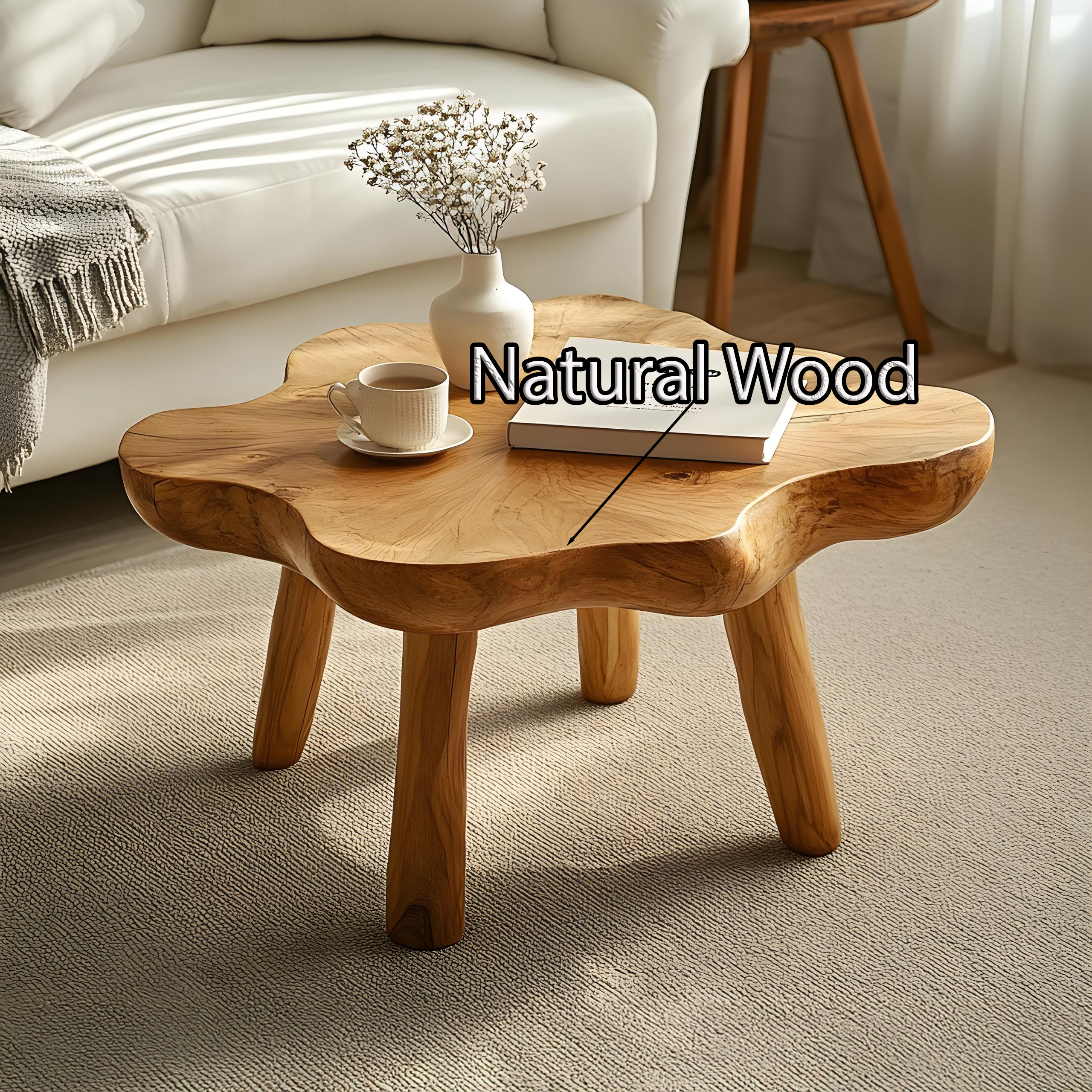 Vintage Coffee Table With Natural Wood Design For Cozy Living Spaces SILDTCF124