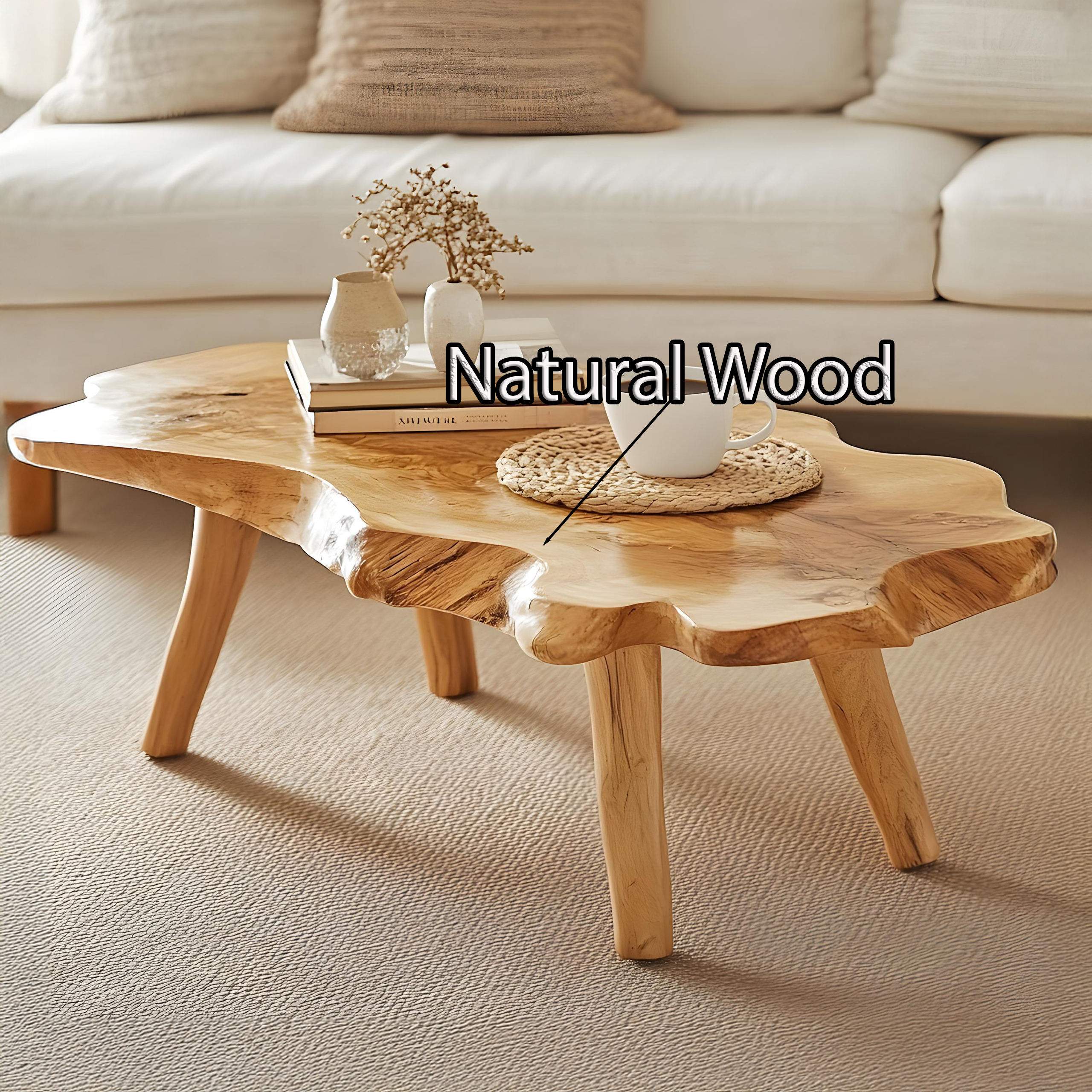 Elegant Natural Wood Coffee Table For Timeless Living Room Style SILDTCF126