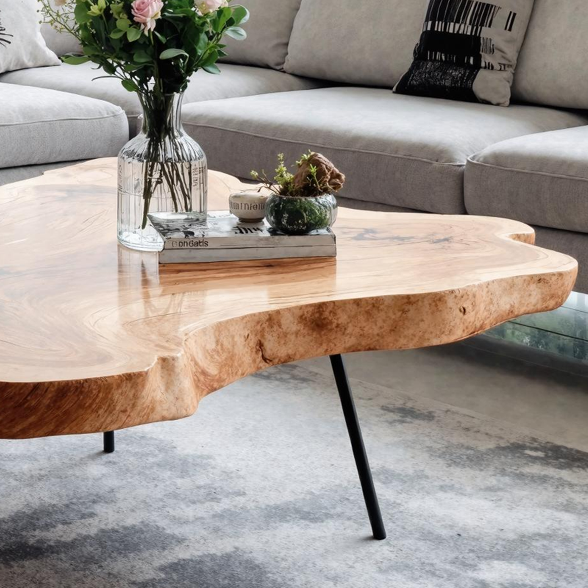 Mid Century Coffee Table For Elegant Room Setting SILDTTNCF024