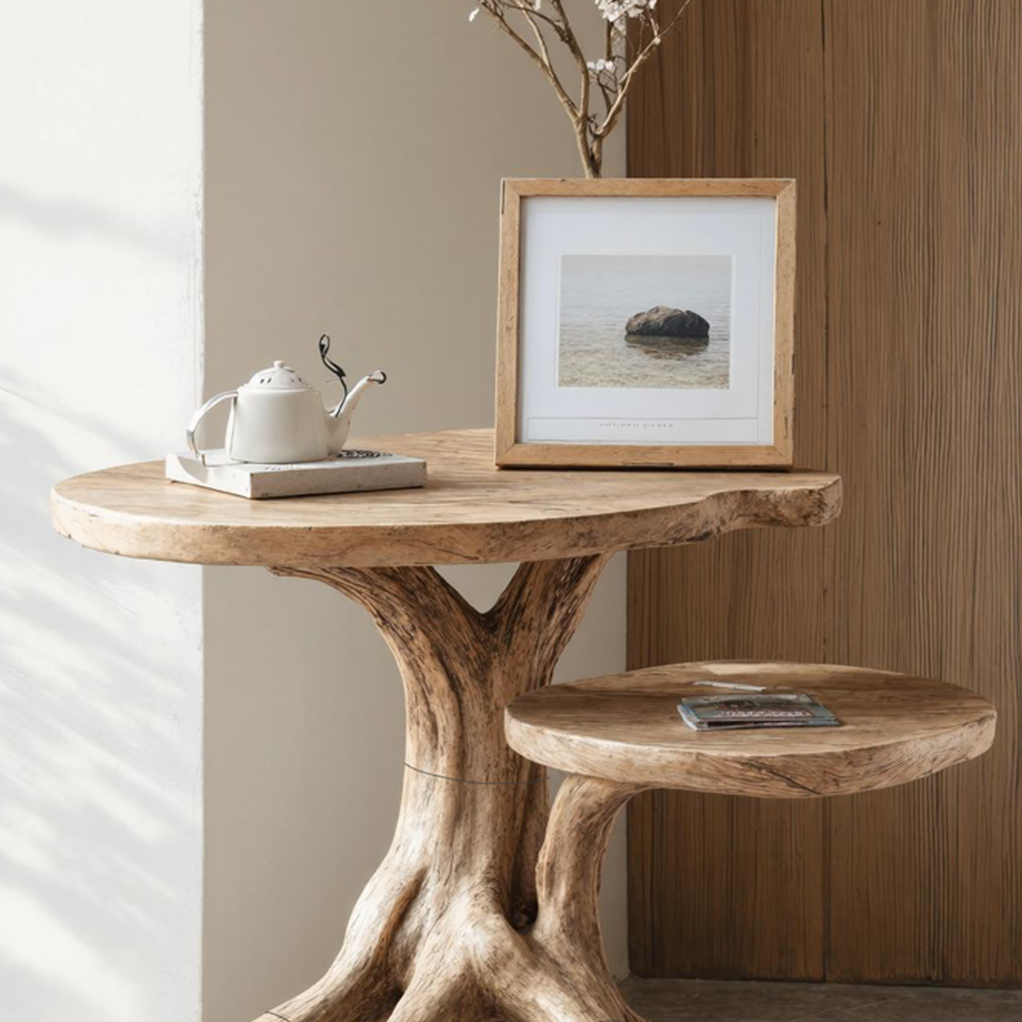 Farmhouse Live Edge End Table Entryway Table SILDTTNEN014