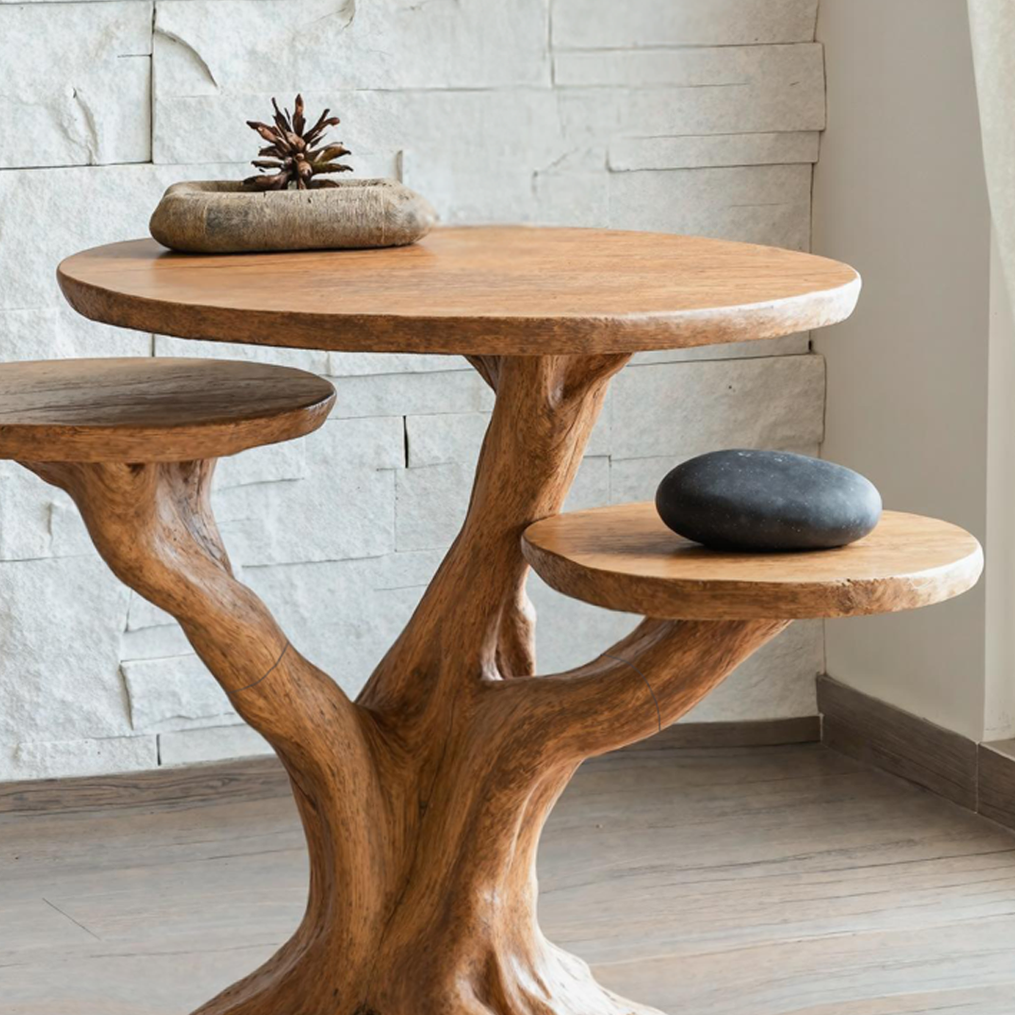 Farmhouse Live Edge End Table Living Room Decor SILDTTNEN002