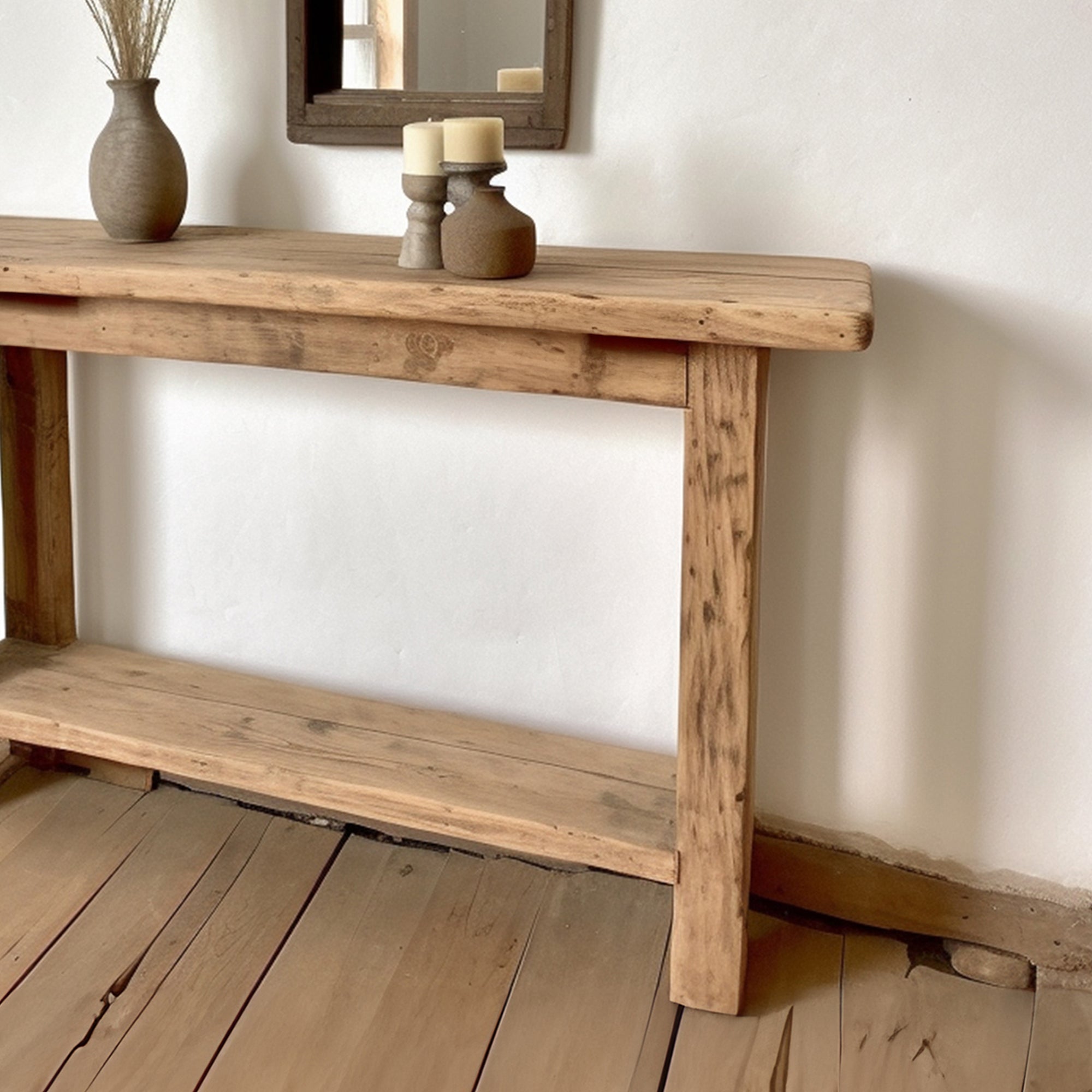 Modern Rustic Side Table With Custom Handmade Design SILDTCS002