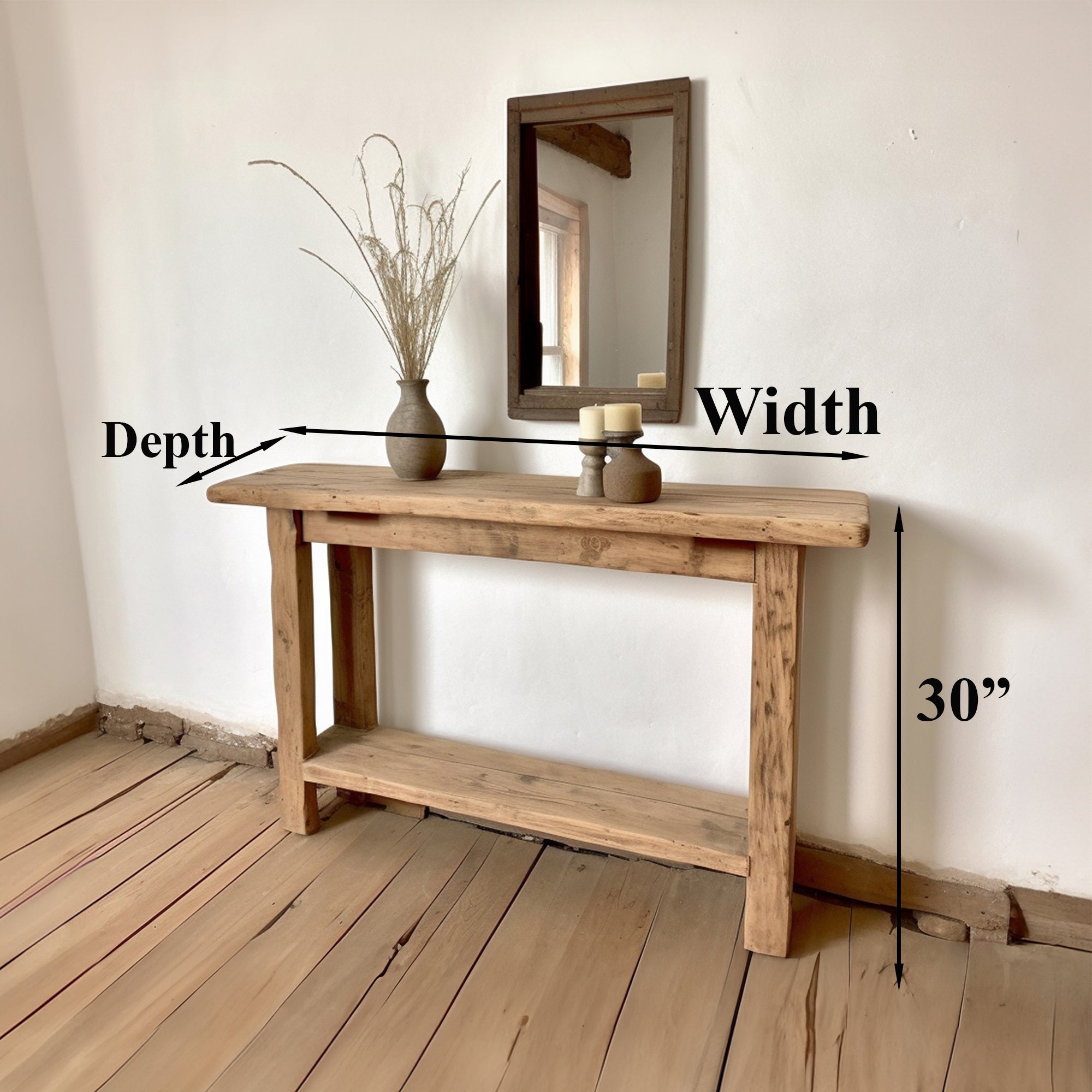 Modern Rustic Side Table With Custom Handmade Design SILDTCS002
